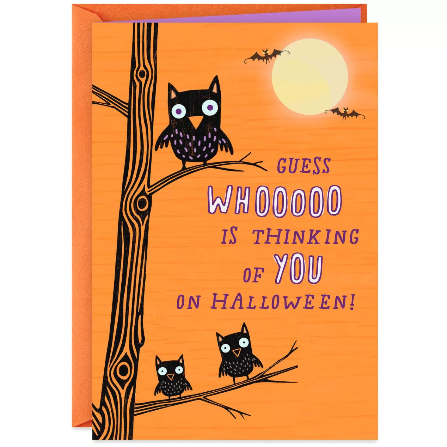 Halloween (10/31)>Hallmark Owls Thinking Of You Halloween Card