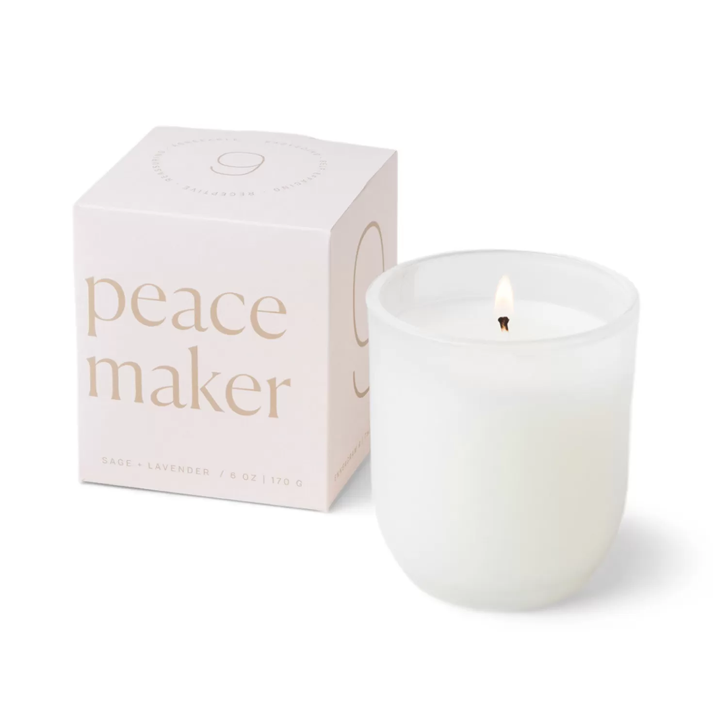 Fashion Paddywax Enneagram Peacemaker Lavender And Sage Jar Candle, 6 Oz. Encouragement