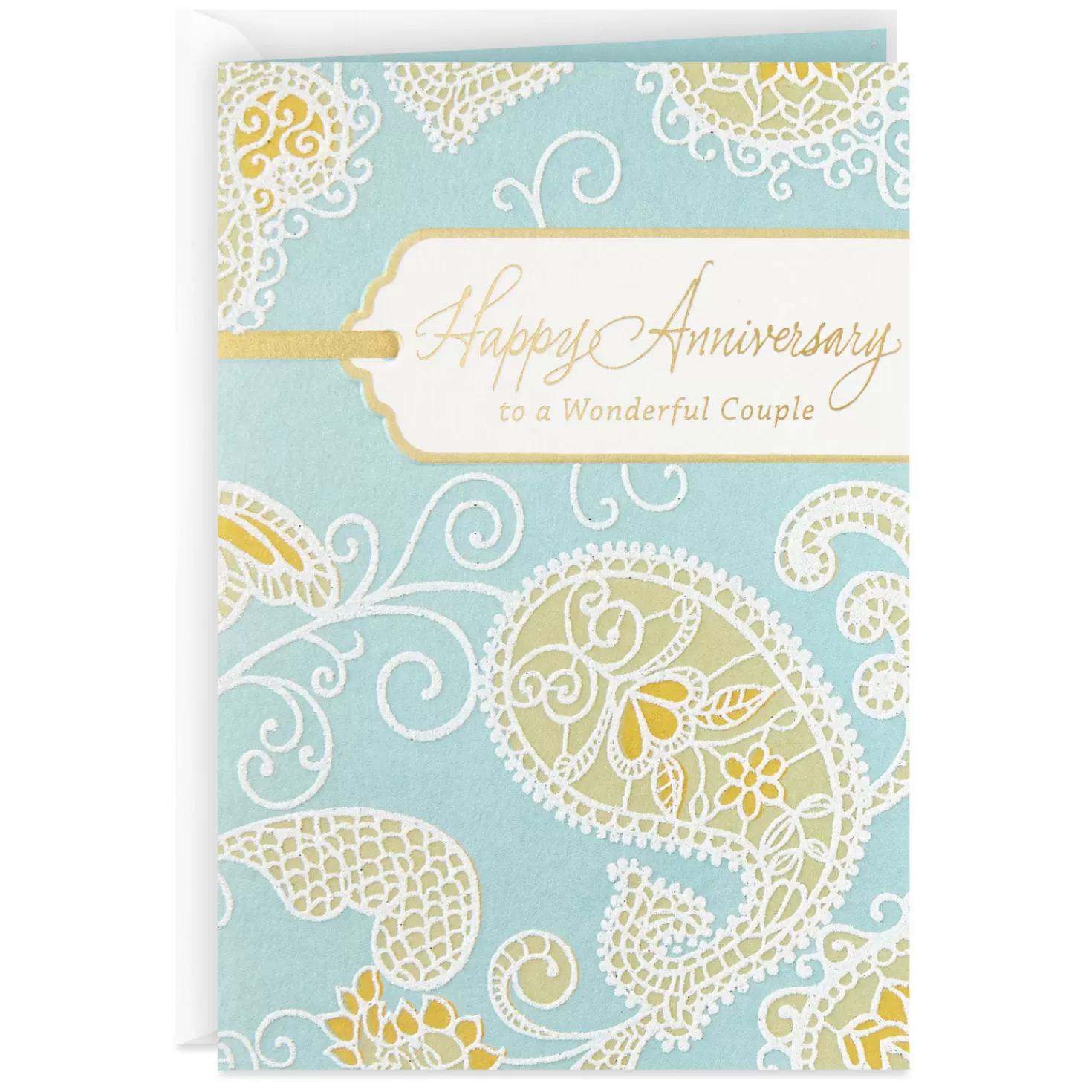 Anniversary>Hallmark Paisley Lace Something To Celebrate Anniversary Card