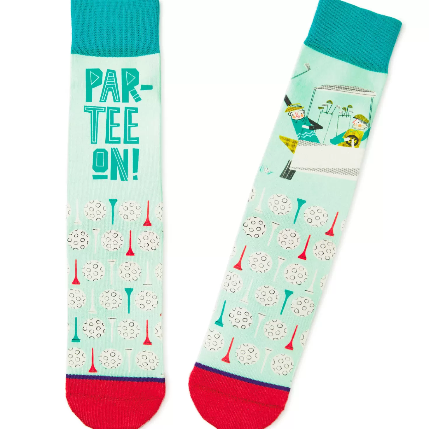 Fashion Par-Tee On Golf Funny Crew Socks Retirement