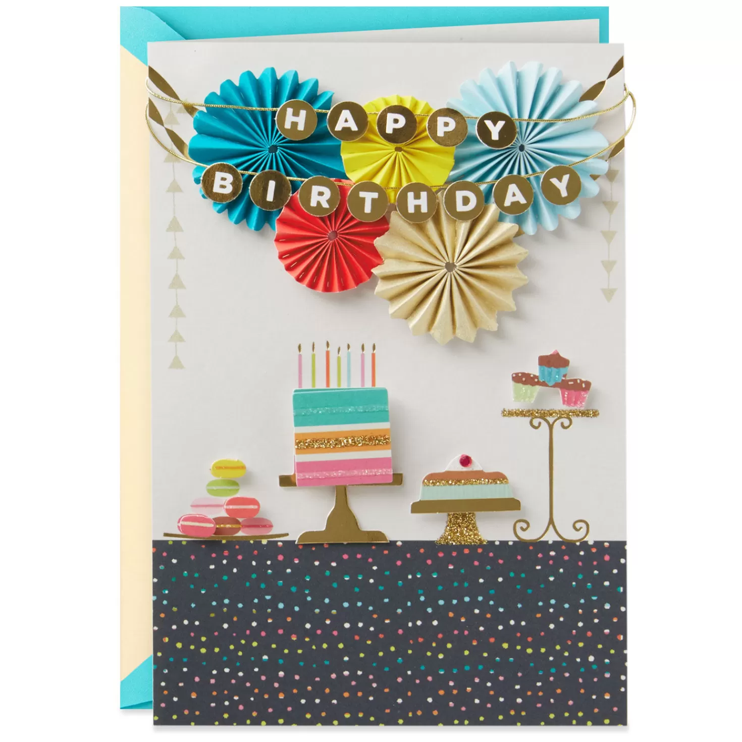 Birthday>Hallmark Party Banners And Treats Birthday Card