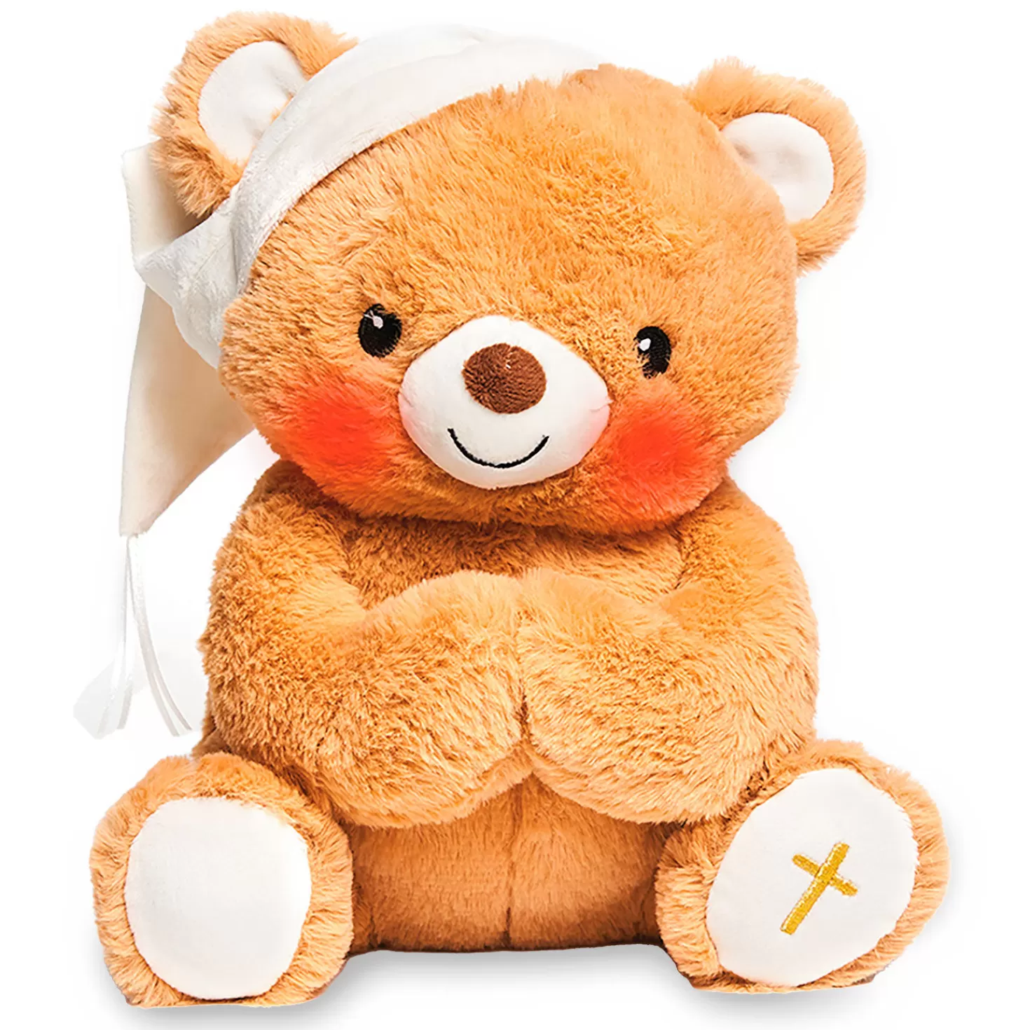 Shop Paws For Prayer Bear Stuffed Animal With Music And Light, 10" H Baptism And Christening