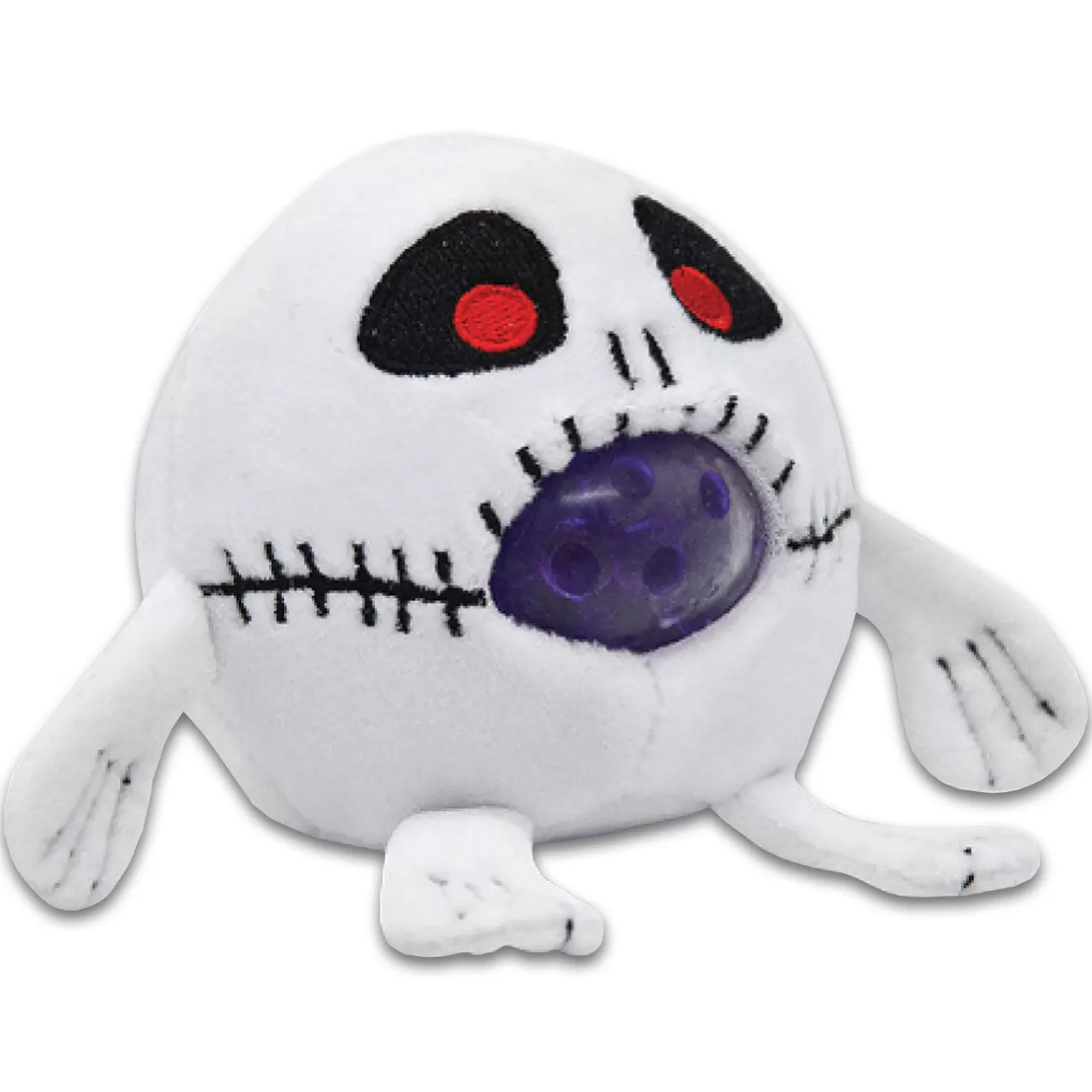 Halloween (10/31)>Hallmark Pbj's Plush Ball Jellies Squeezable Bonz The Skeleton