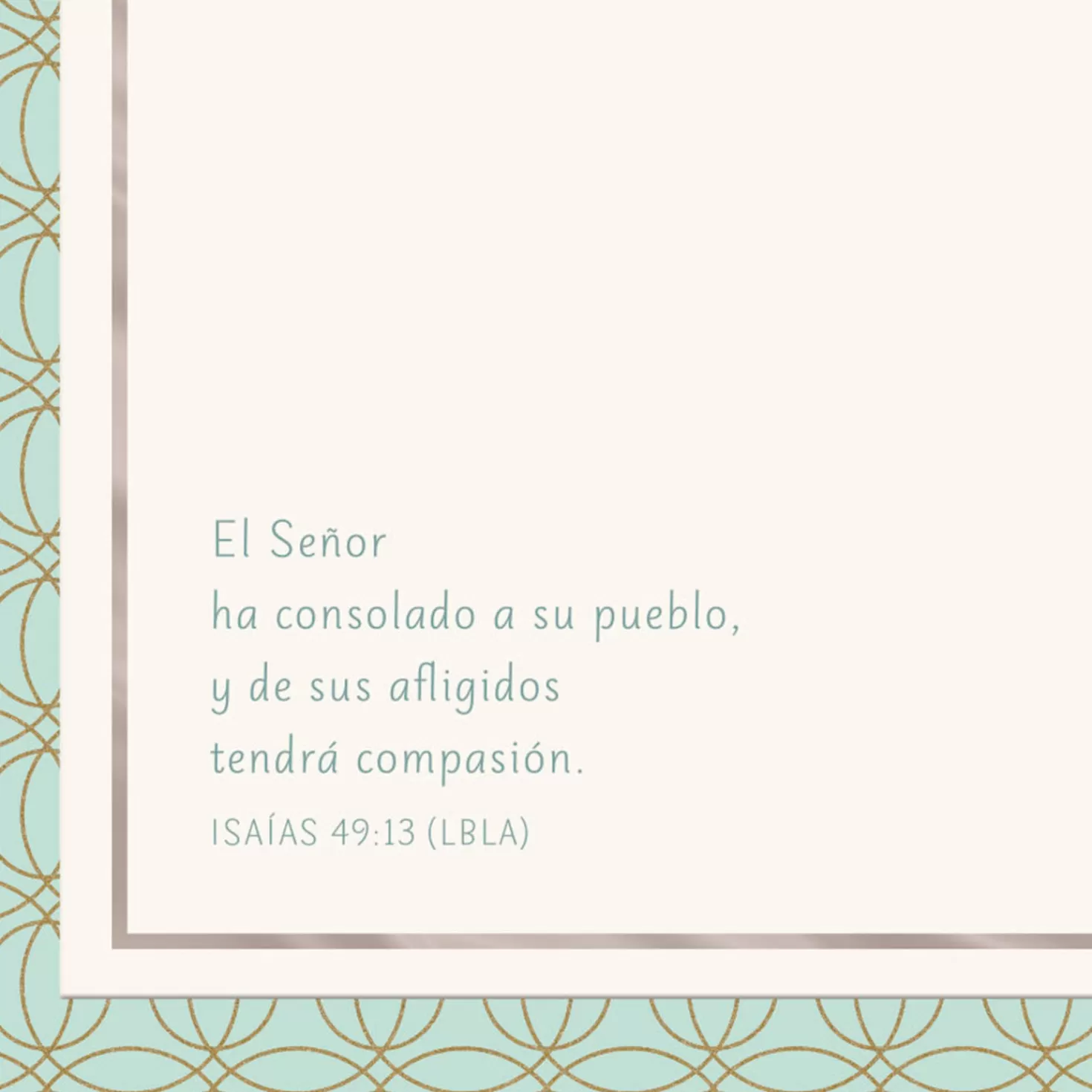 Clearance Peace And Comfort Religious Spanish-Language Sympathy Card Sympathy
