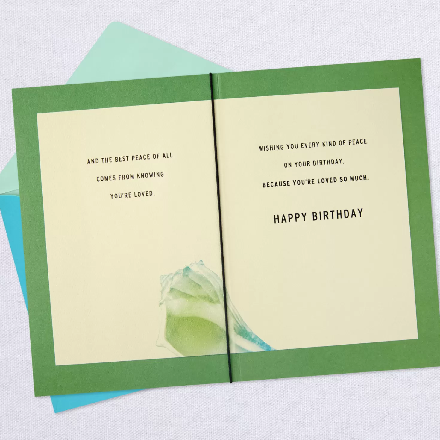 Birthday>Hallmark Peace And Love Nautilus Shell Birthday Card For Son