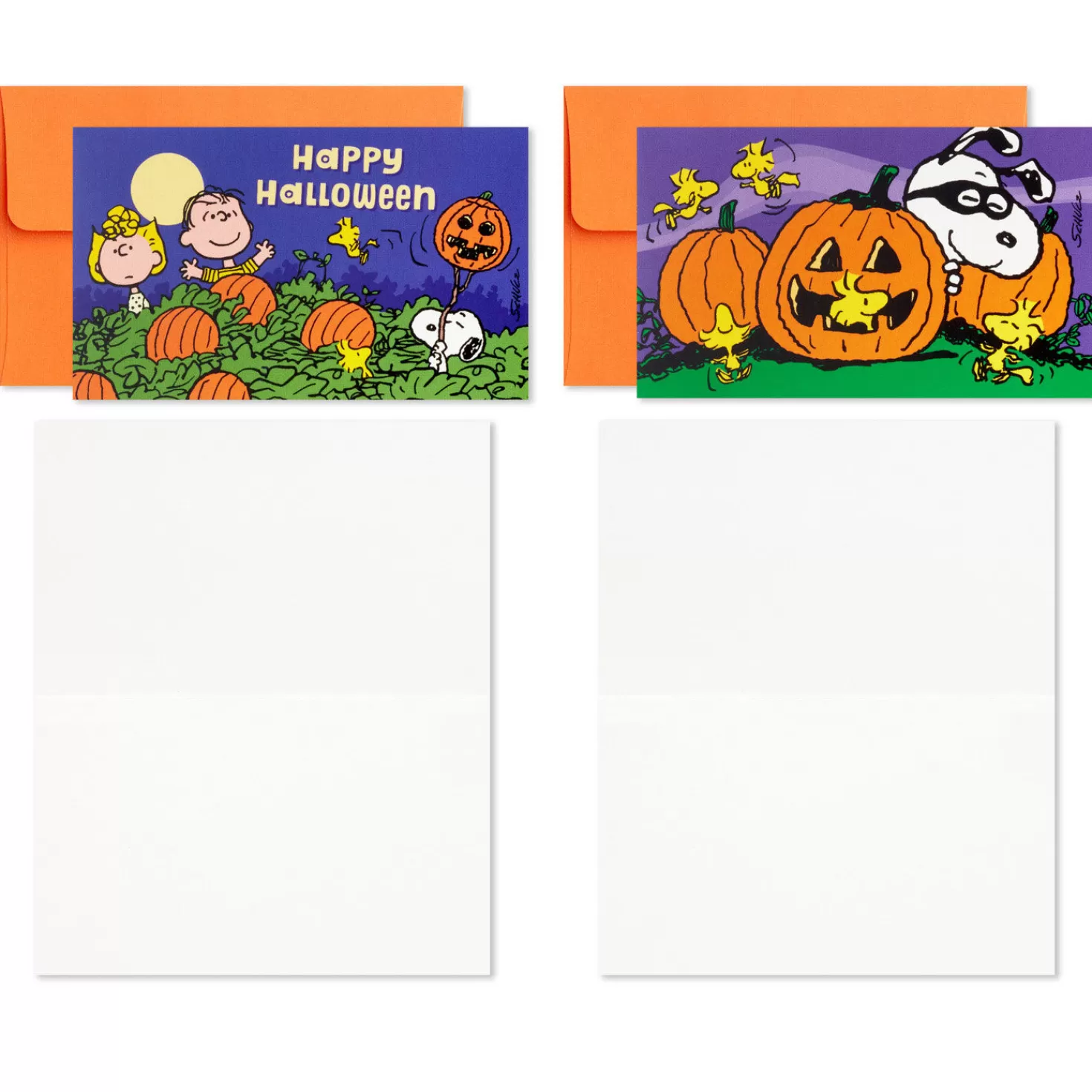 Halloween (10/31)>Hallmark Peanuts® Assorted Halloween Mini Blank Note Cards, Pack Of 24