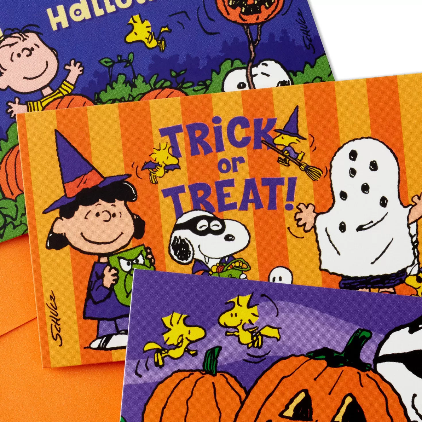 Halloween (10/31)>Hallmark Peanuts® Assorted Halloween Mini Blank Note Cards, Pack Of 24