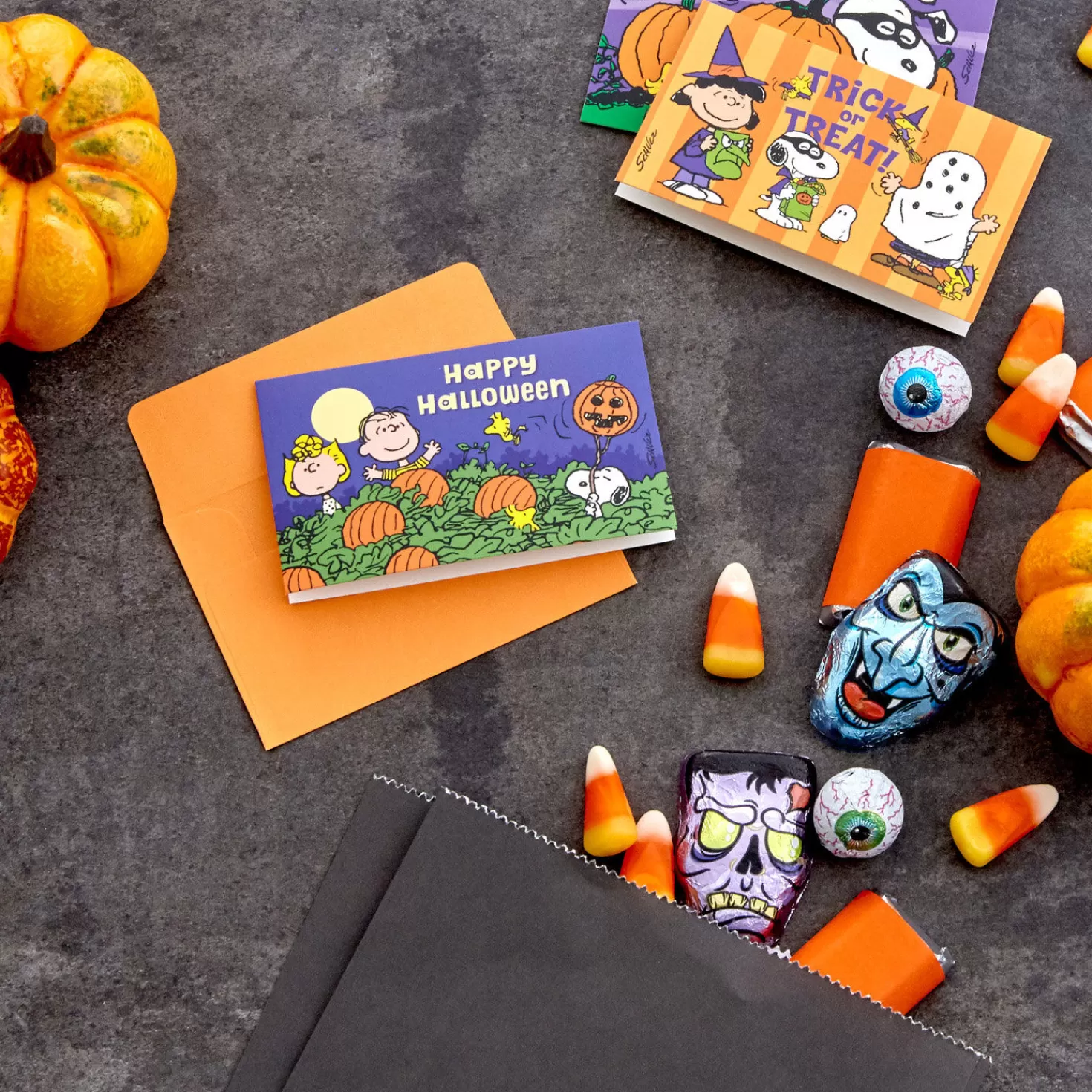 Halloween (10/31)>Hallmark Peanuts® Assorted Halloween Mini Blank Note Cards, Pack Of 24