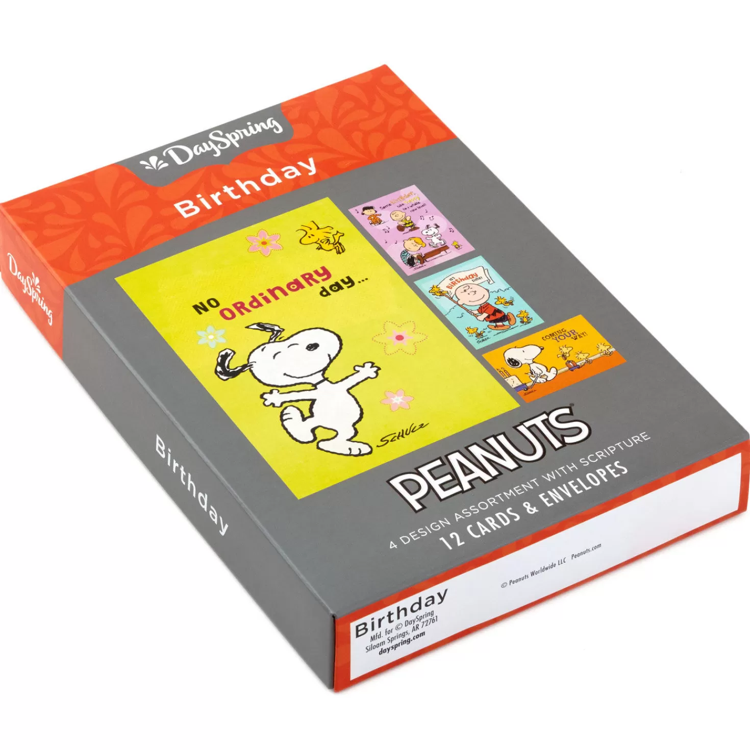 Birthday>Hallmark Peanuts Birthday Blessings Religious Boxed Birthday Cards Assortment, Pack Of 12