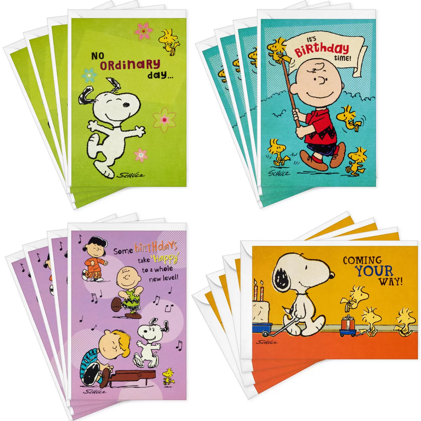 Birthday>Hallmark Peanuts Birthday Blessings Religious Boxed Birthday Cards Assortment, Pack Of 12