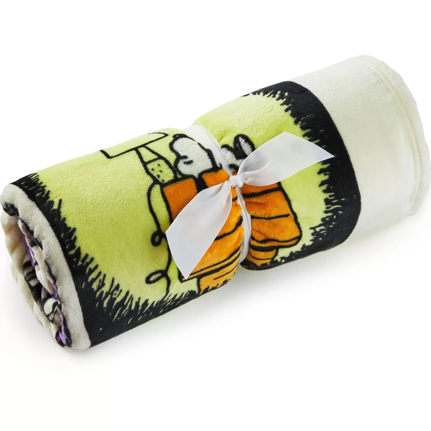 Halloween (10/31)>Hallmark Peanuts® Franken-Snoopy Comic Blanket, 50X60
