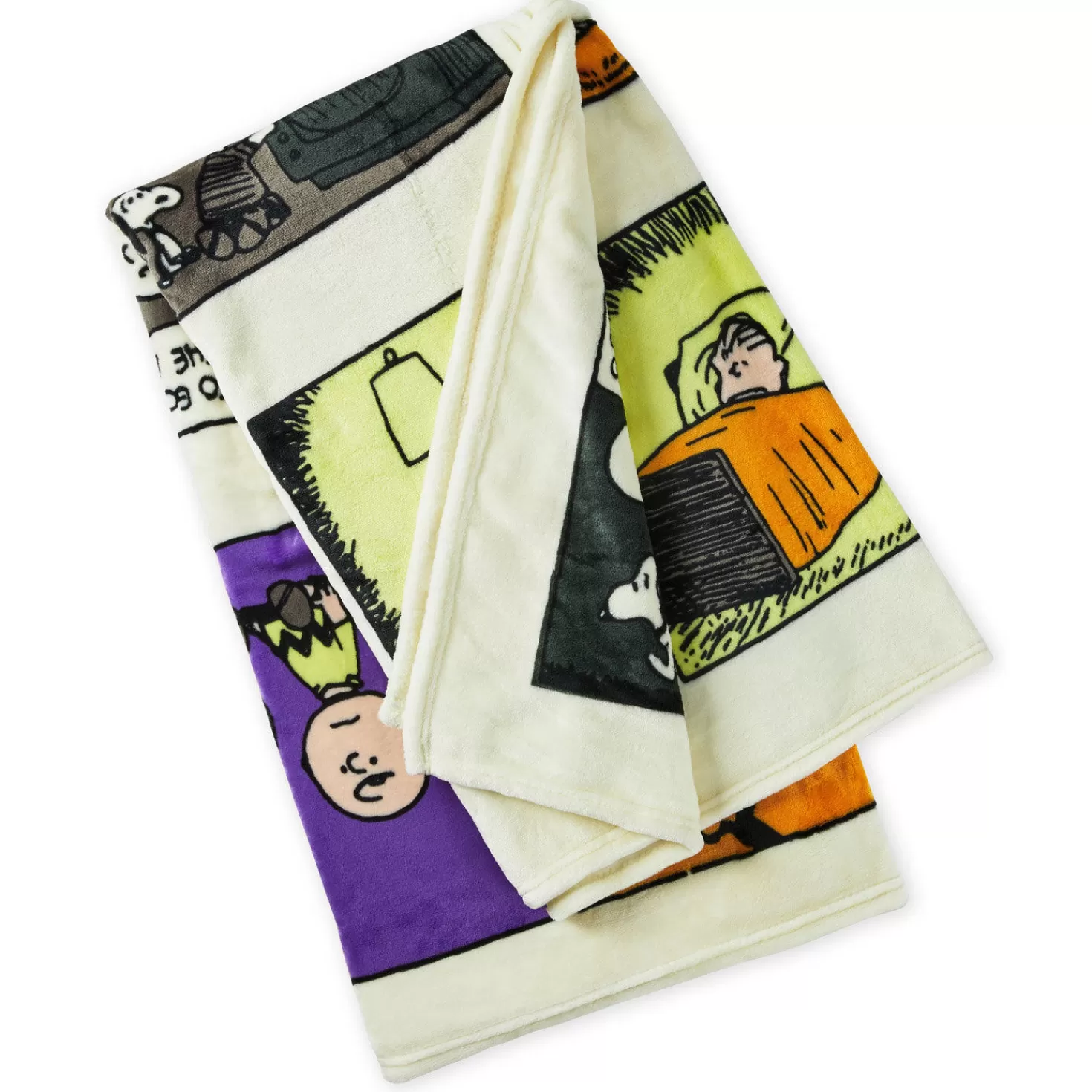 Halloween (10/31)>Hallmark Peanuts® Franken-Snoopy Comic Blanket, 50X60