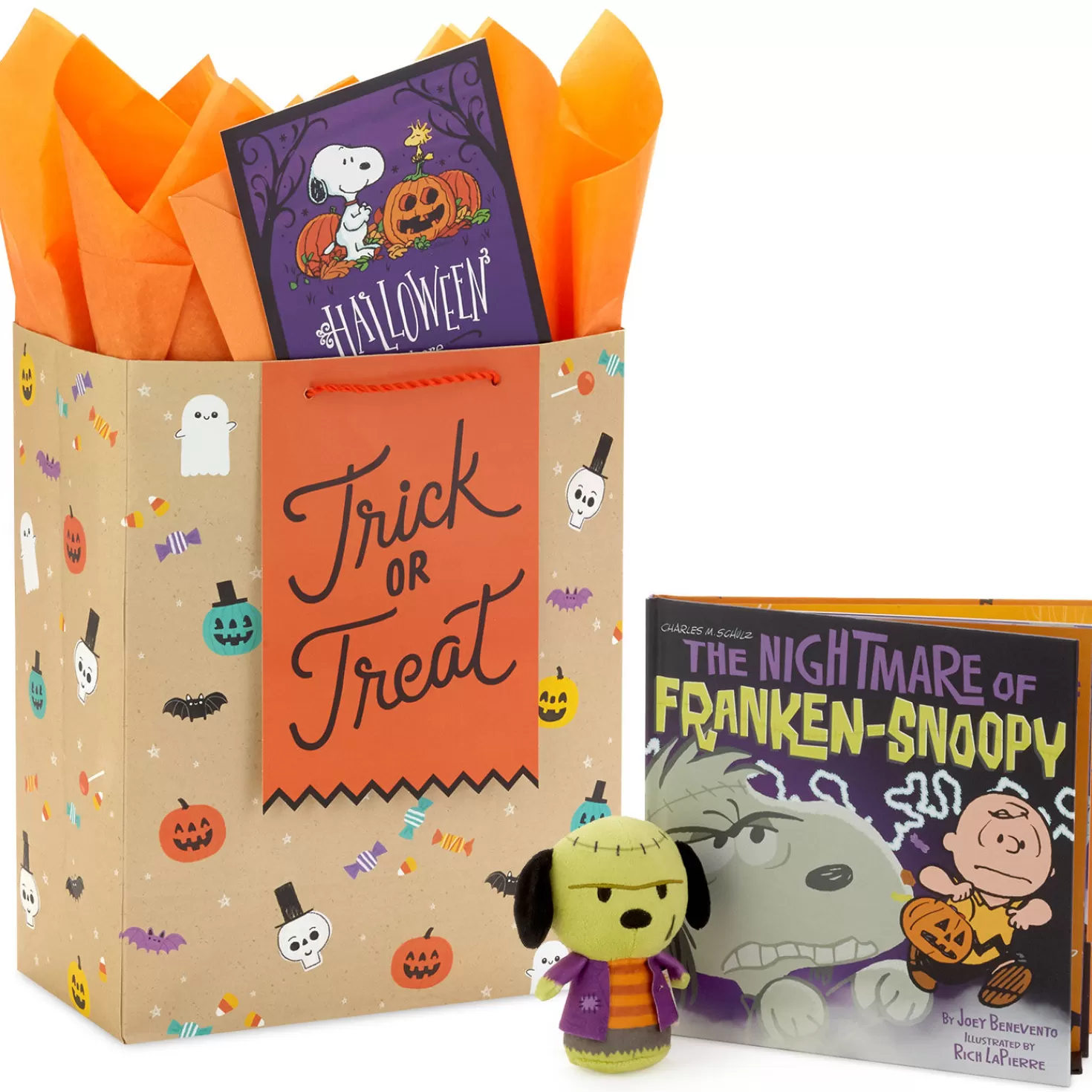 Halloween (10/31)>Hallmark Peanuts® Franken-Snoopy Halloween Gift Set