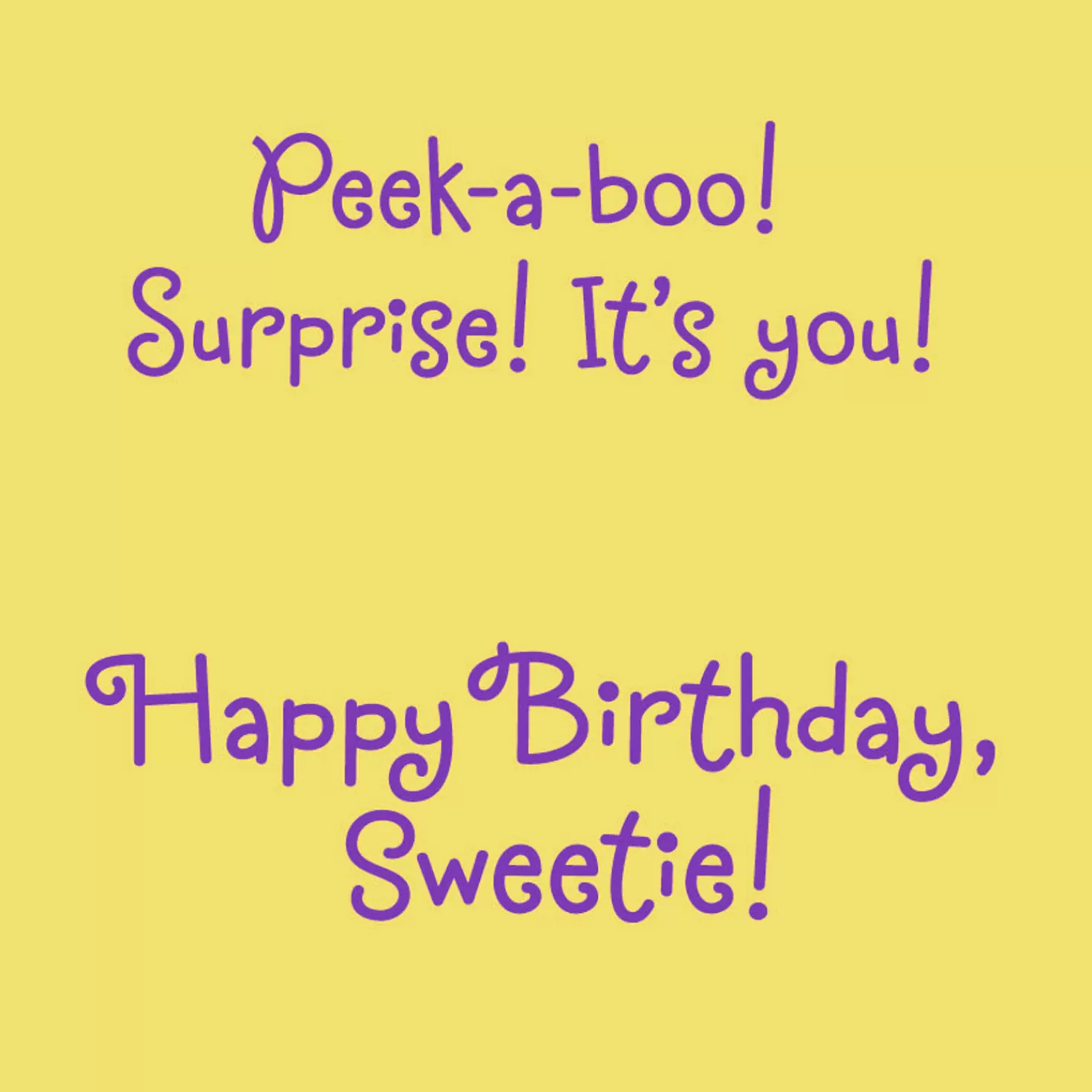 Birthday>Hallmark Peek-A-Boo Bear First Birthday Card For Her