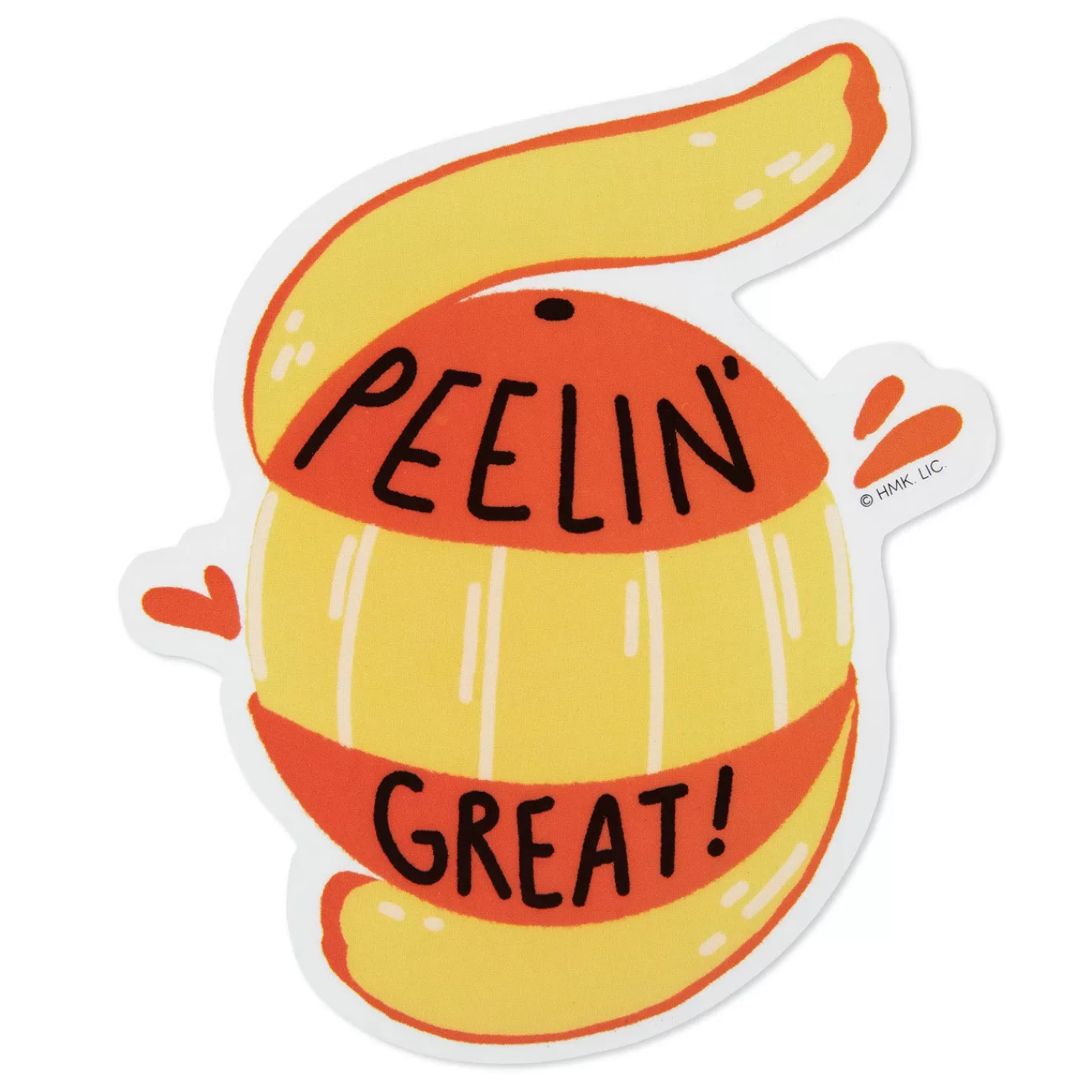 Store Peelin' Great Citrus Peel Vinyl Decal Encouragement
