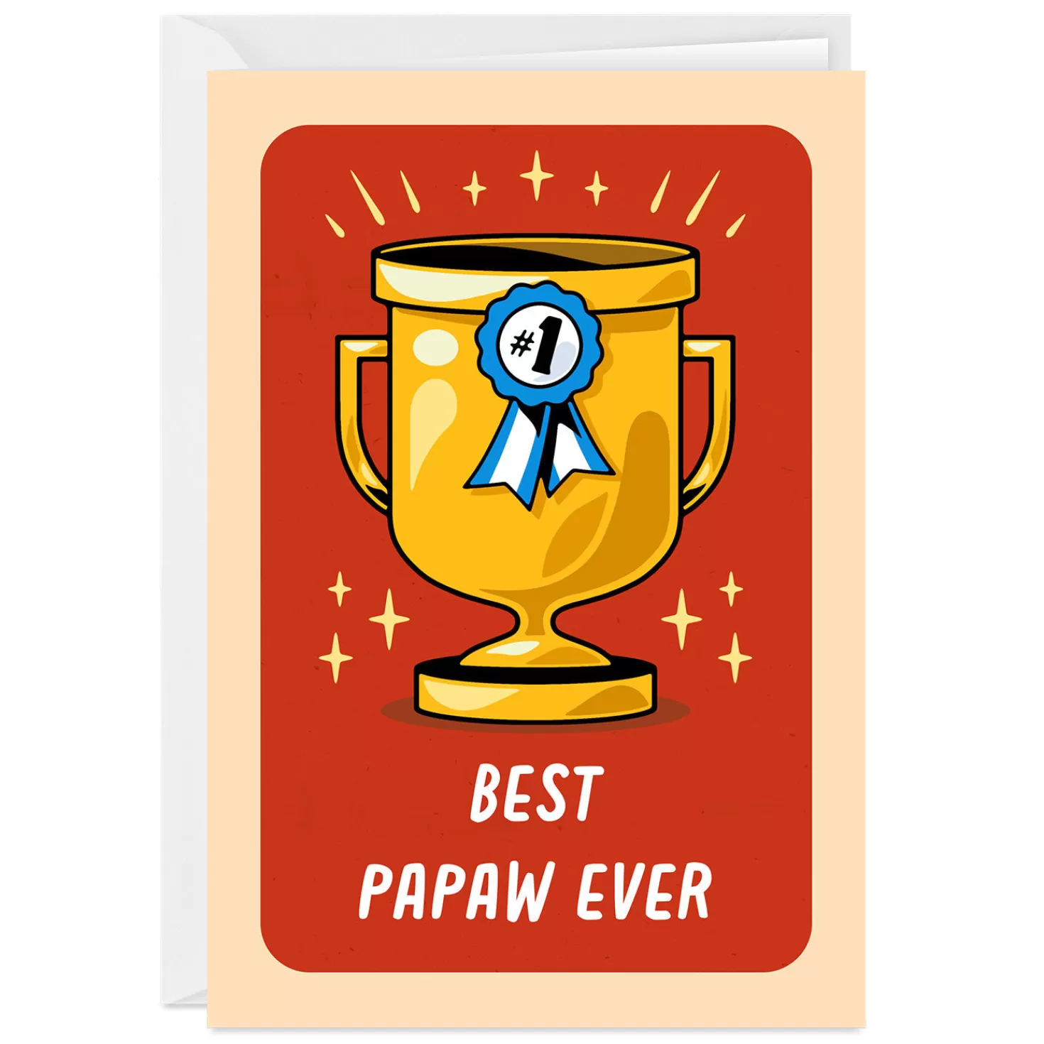Best Personalized #1 Ribbon And Trophy Card Encouragement
