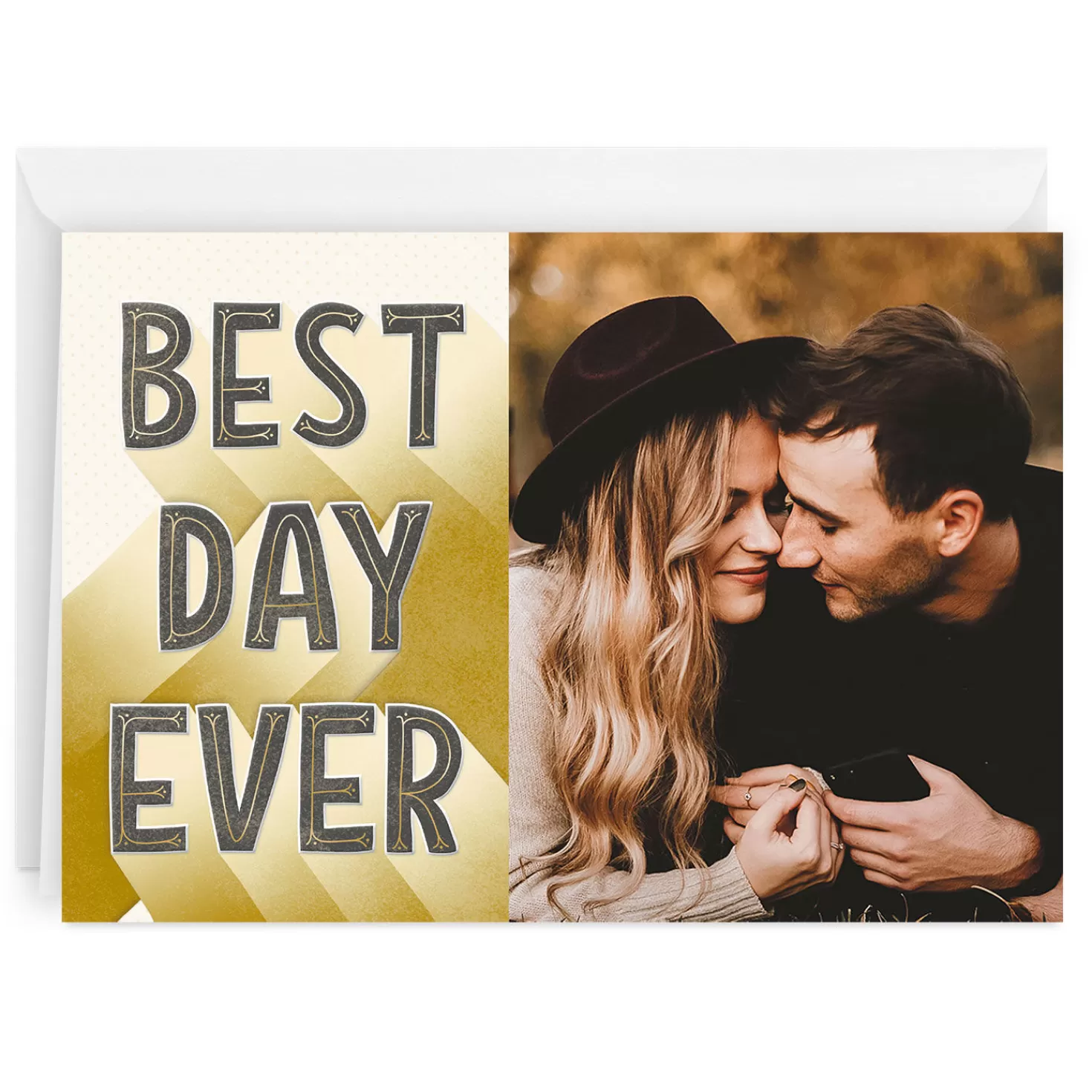 Sale Personalized Best Day Ever Photo Card Wedding