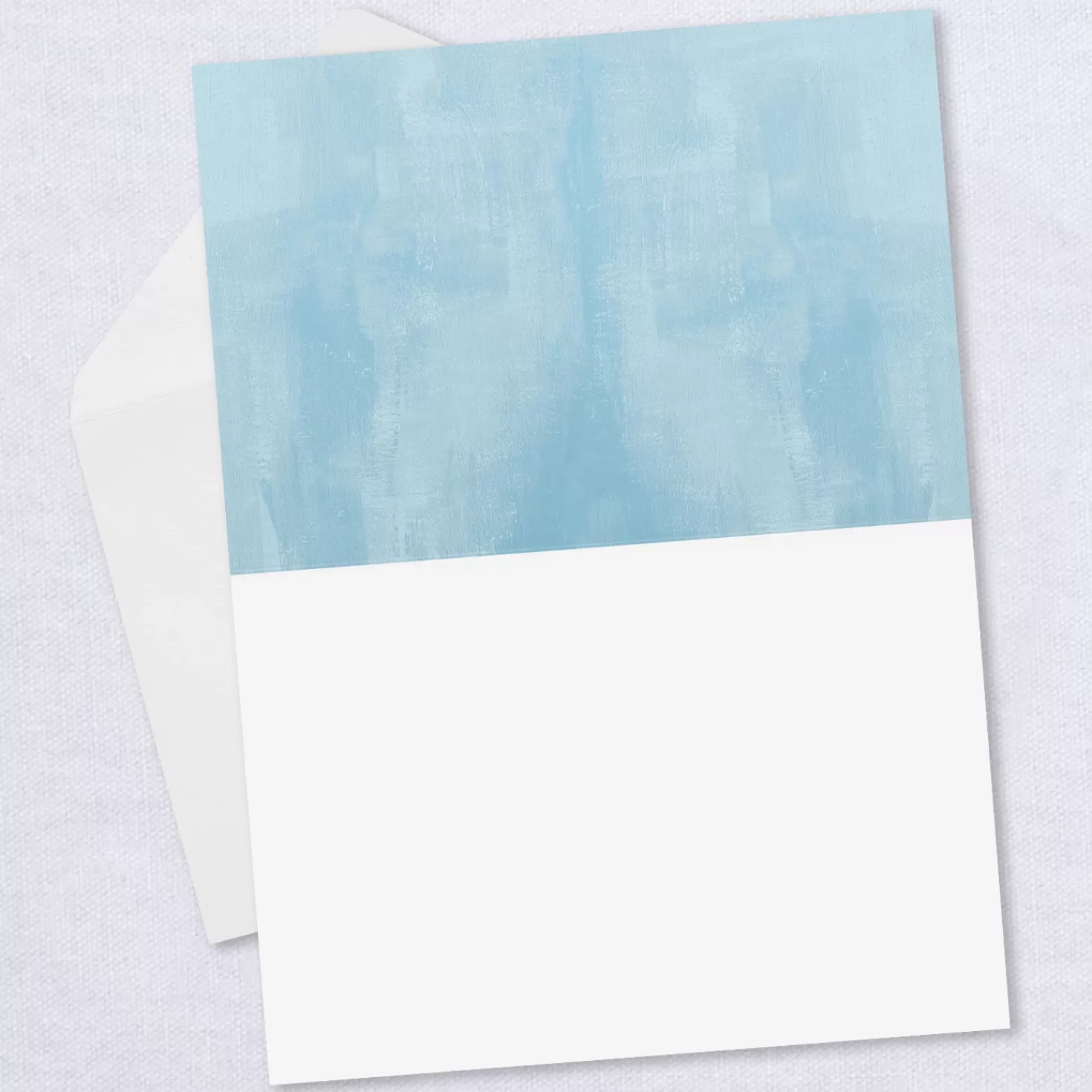 Cheap Personalized Born To Be Loved Blue New Baby Photo Card Congratulations