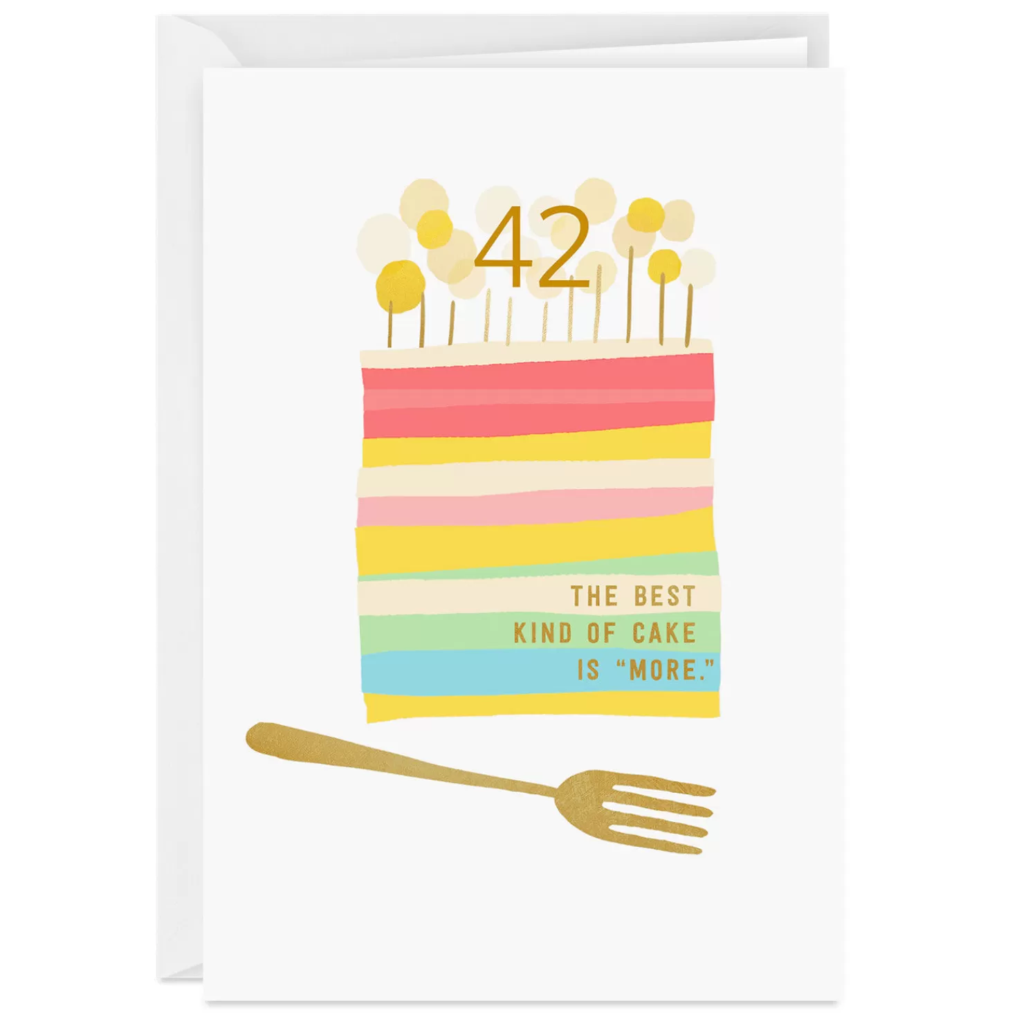 Birthday>Hallmark Personalized Custom Number Cake Milestone Birthday Card