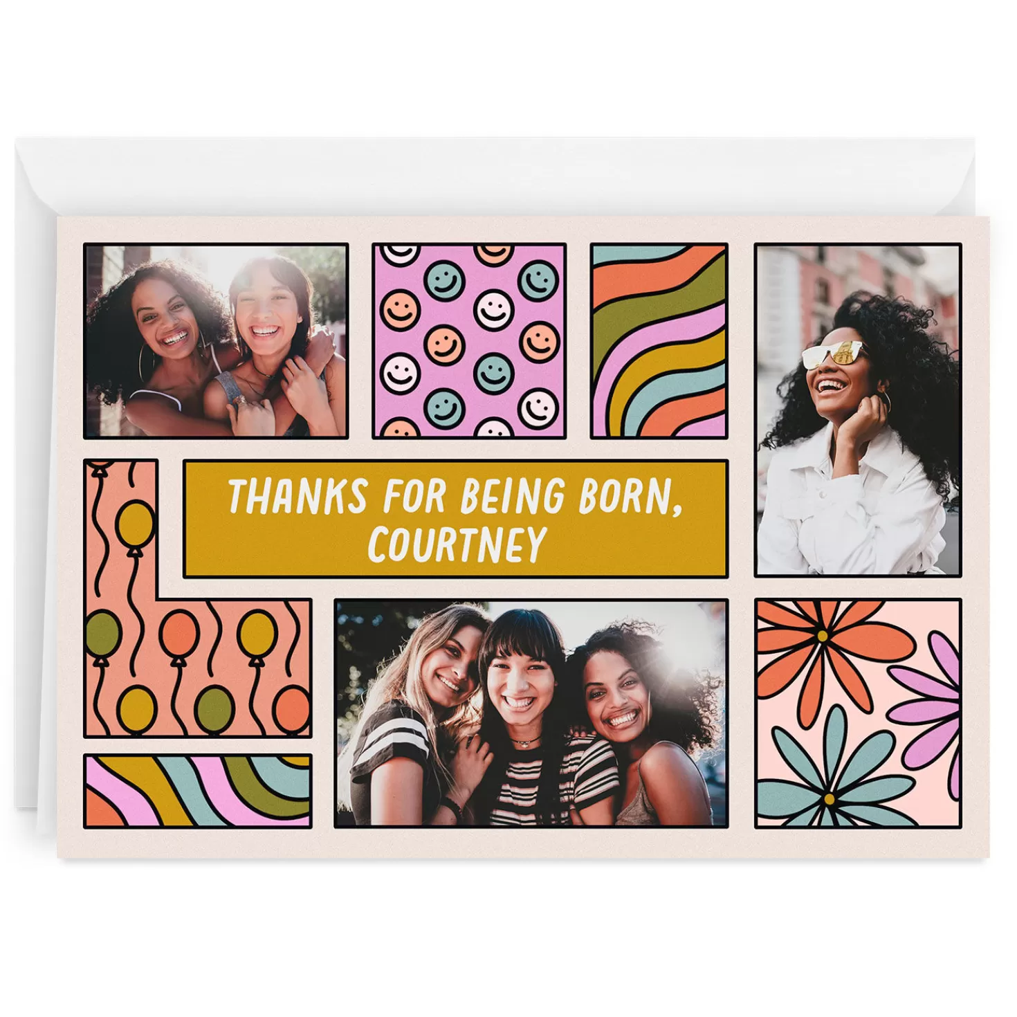 Birthday>Hallmark Personalized Fun Designs Photo Collage Photo Card