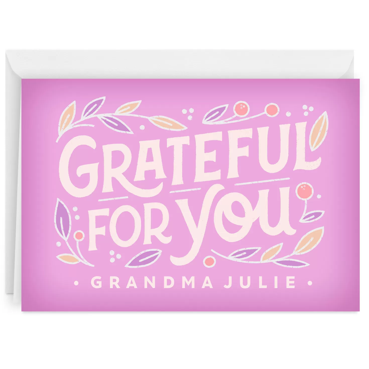 Flash Sale Personalized Grateful For You Card Thank You