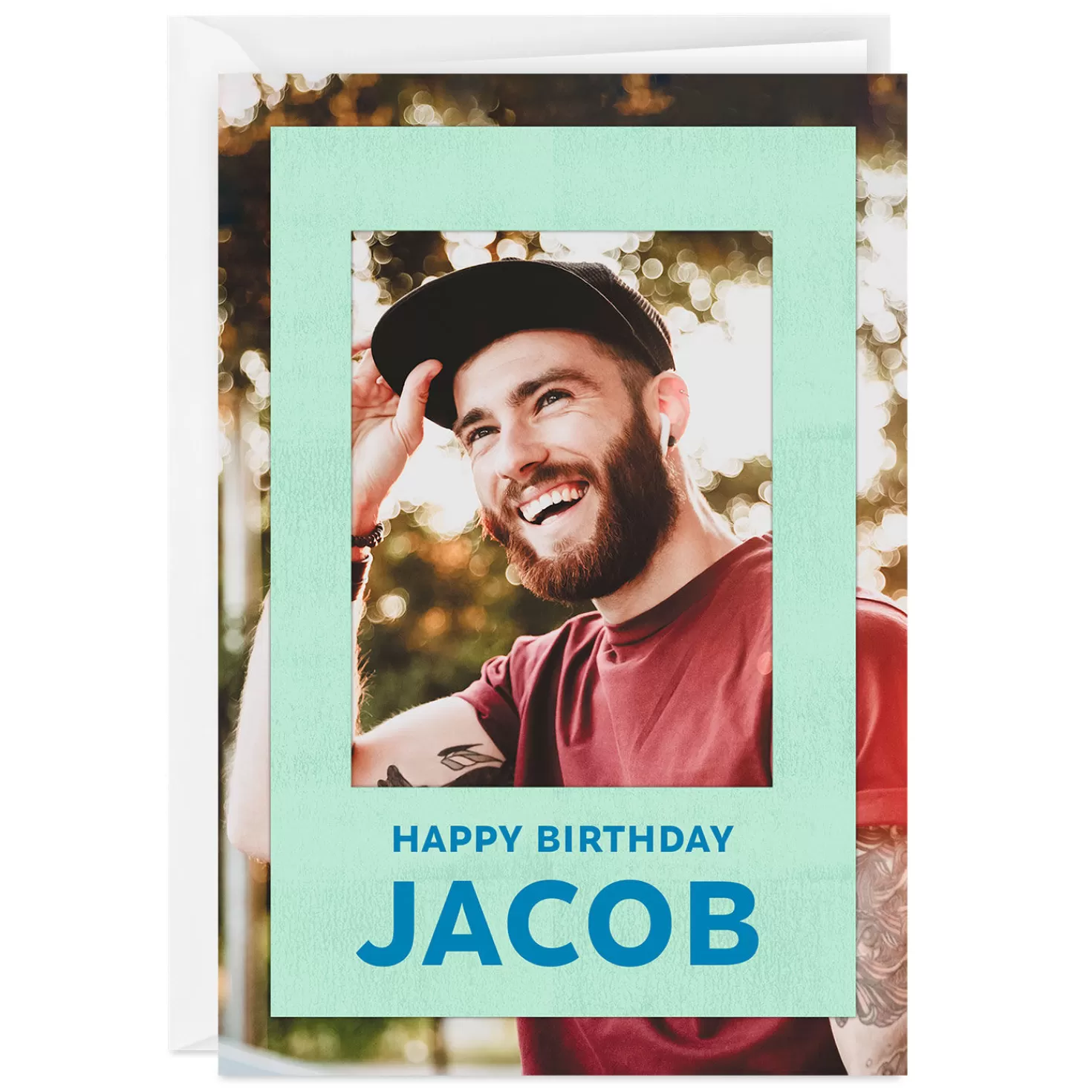Birthday>Hallmark Personalized Here's To You Photo Card