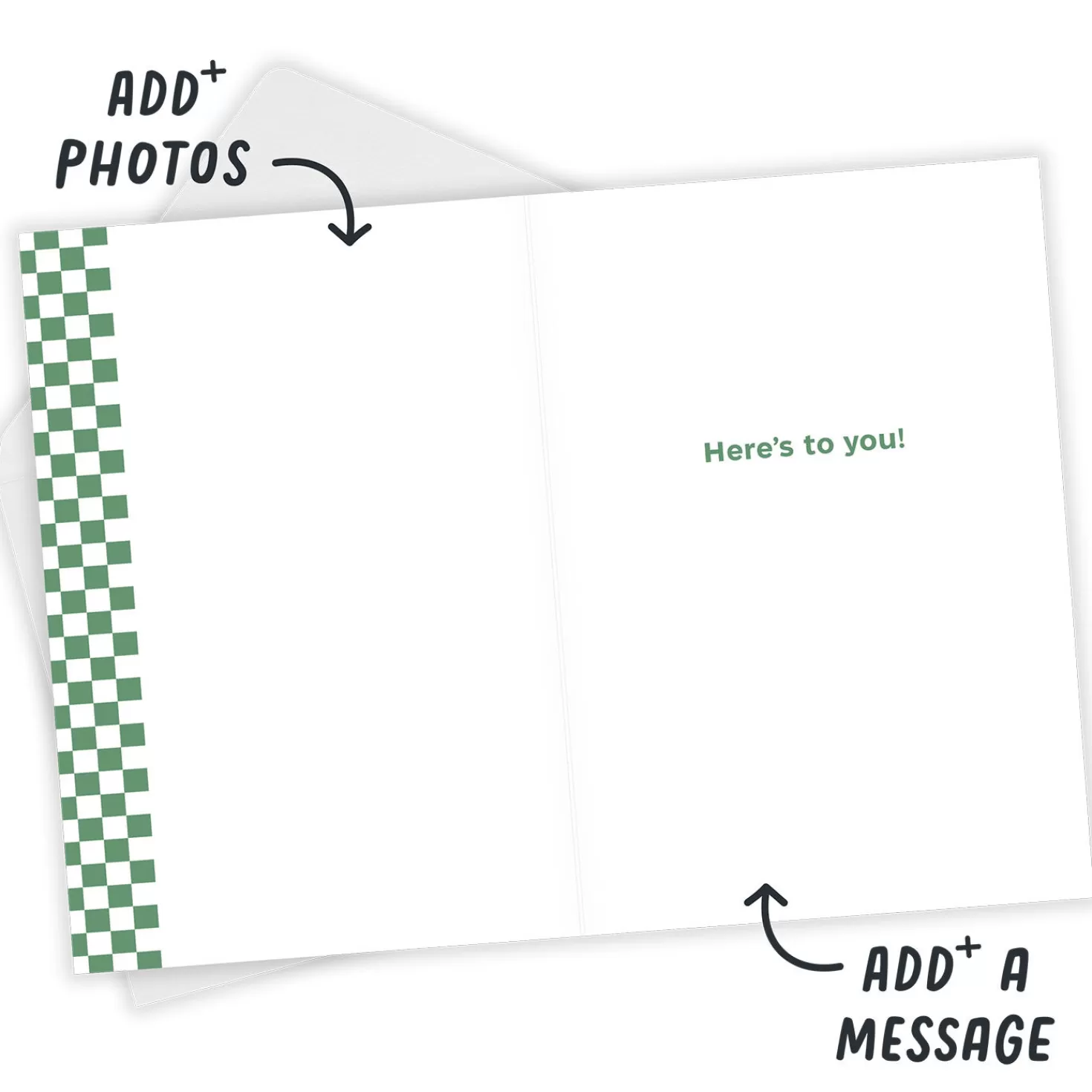 Discount Personalized Photo Collage Color Blocks Photo Card Encouragement