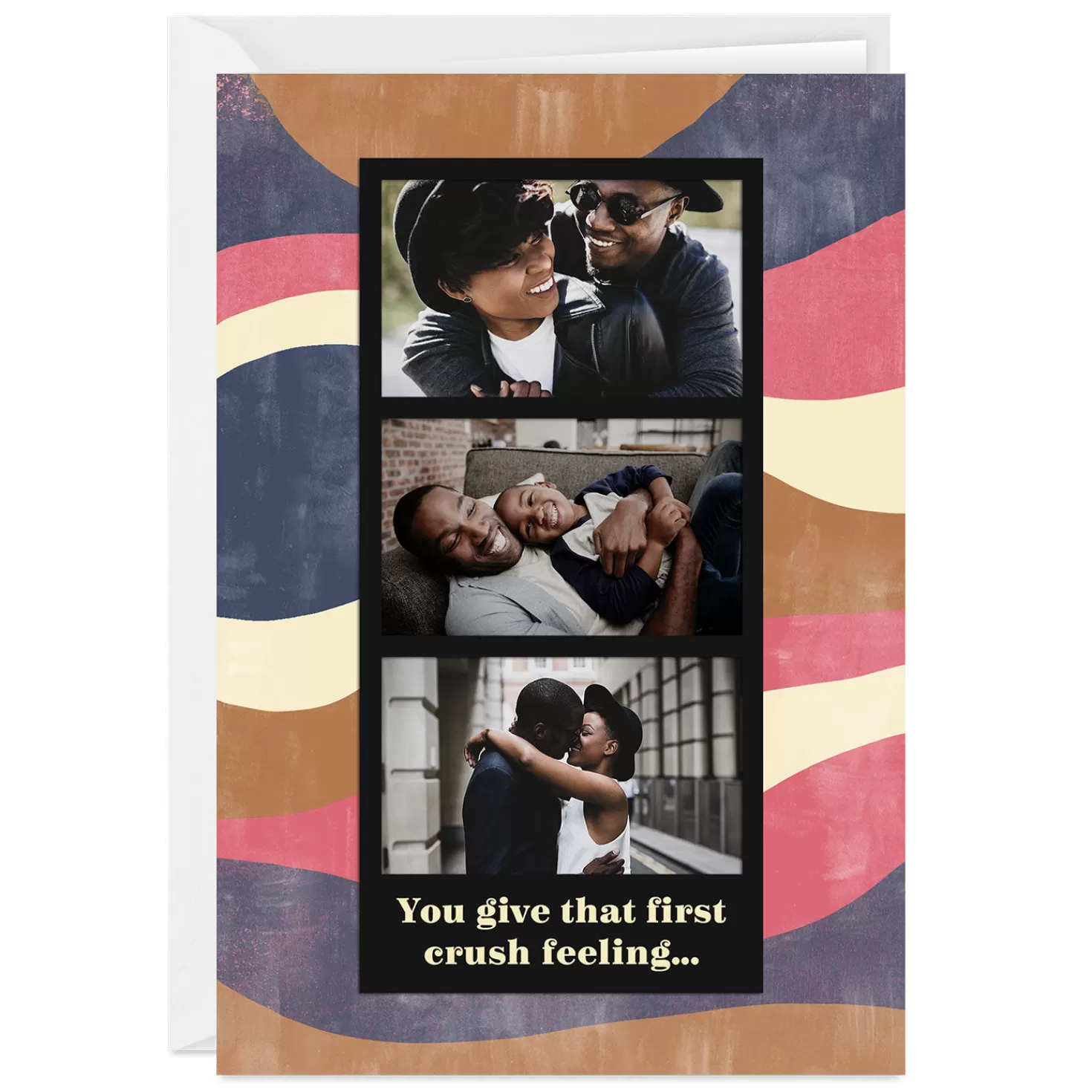 Best Personalized Photo Strip On Abstract Photo Card Encouragement