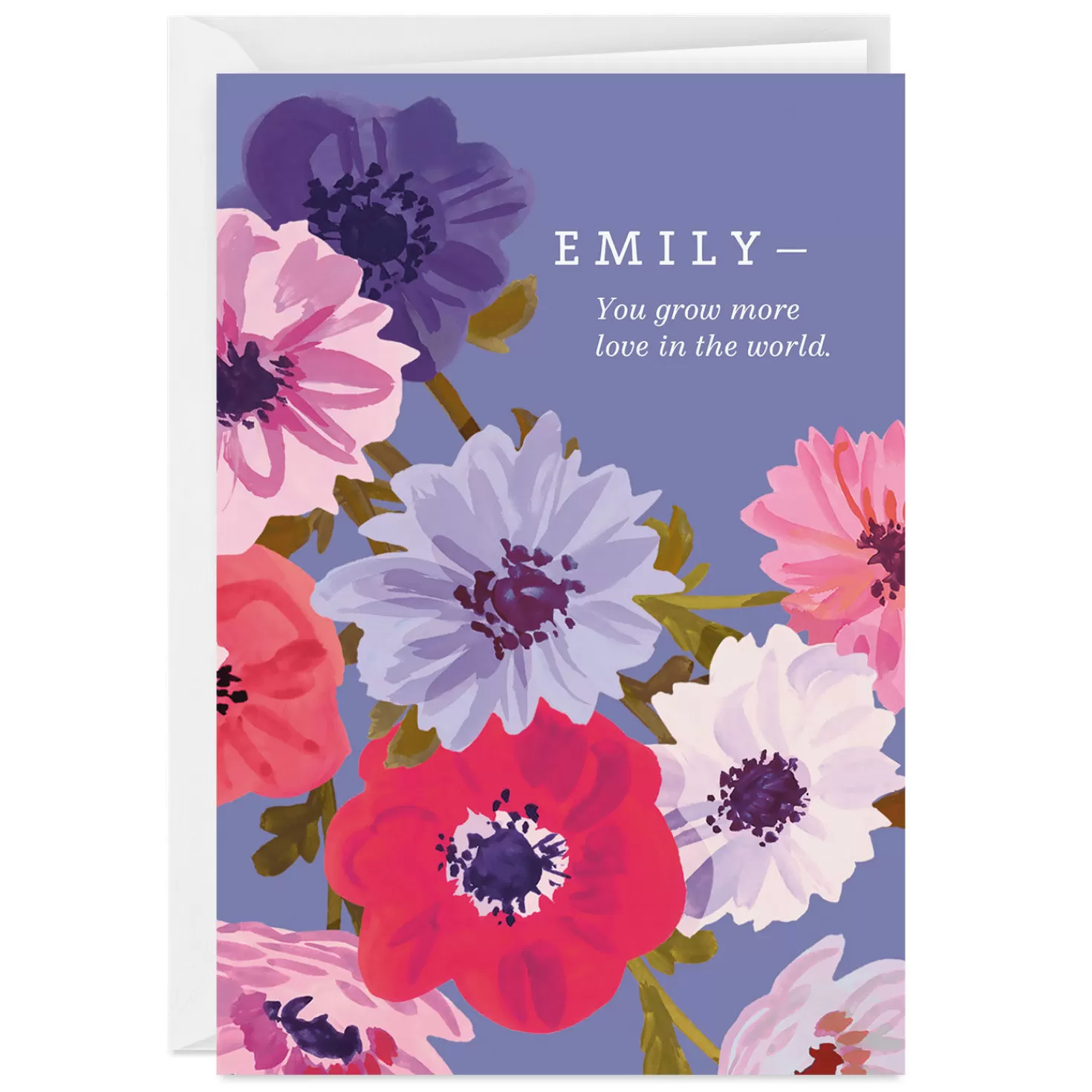 New Personalized Pretty Florals Card Encouragement