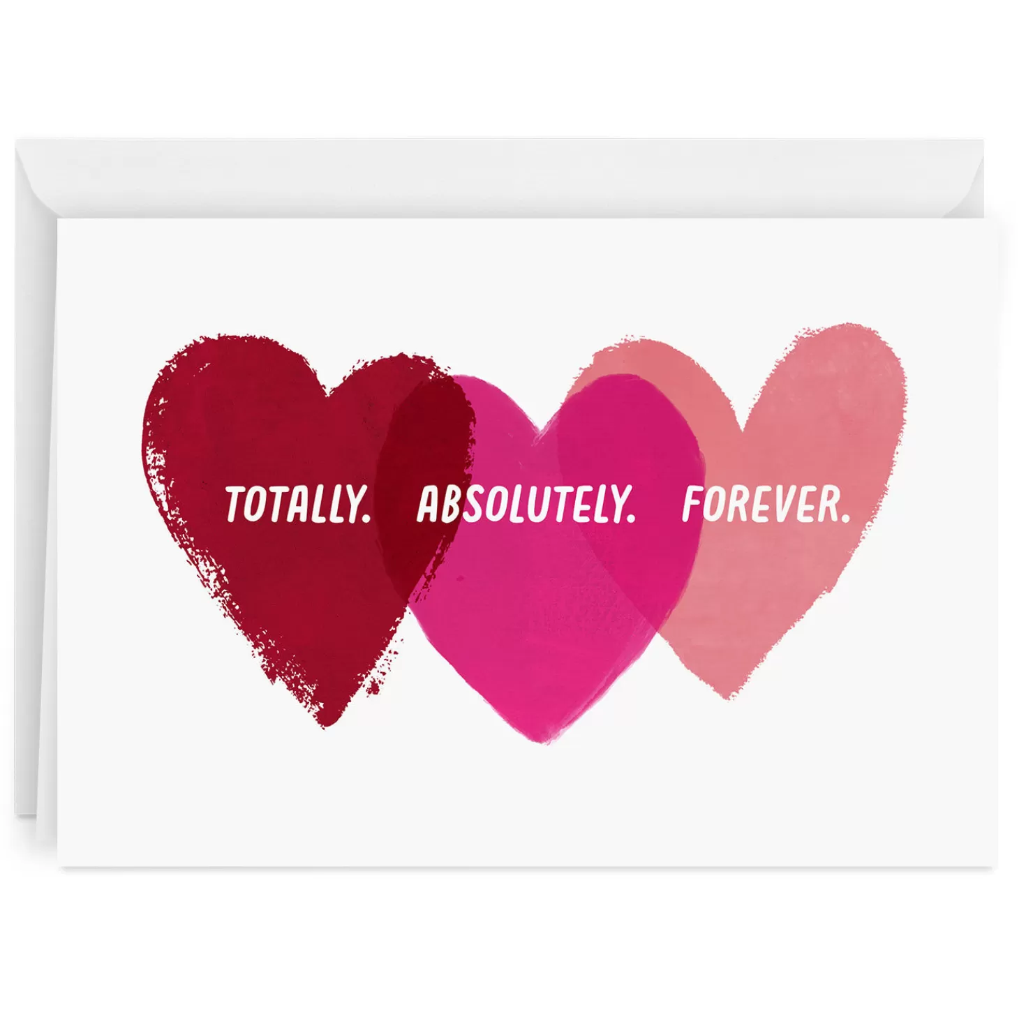 Anniversary>Hallmark Personalized Red And Pink Hearts Love Card