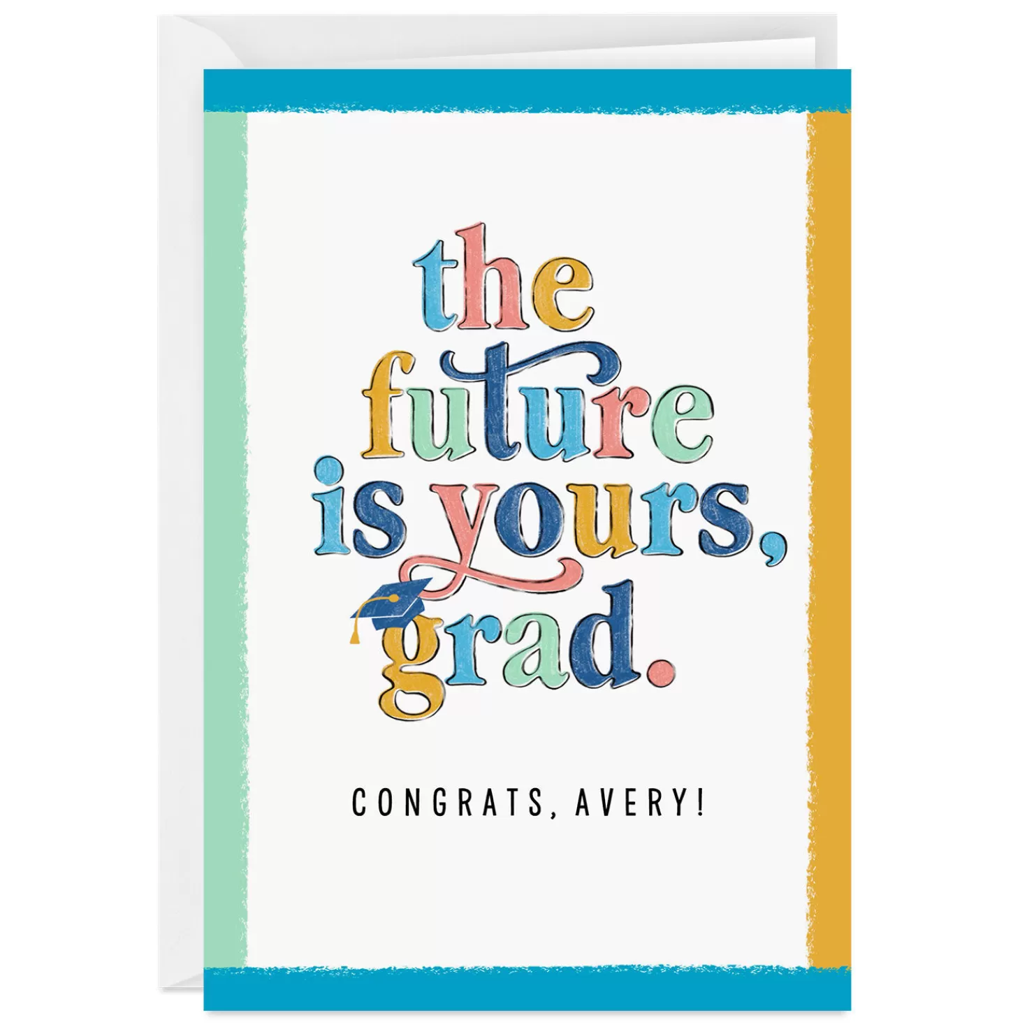 Cheap Personalized The Future Is Yours Graduation Card Graduation