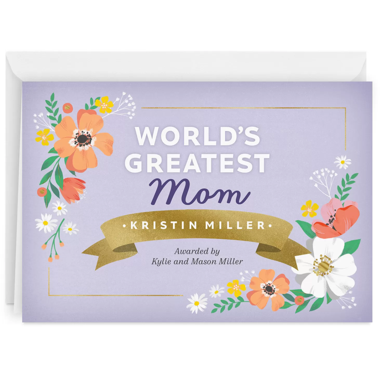 Discount Personalized World's Greatest Award Card Encouragement