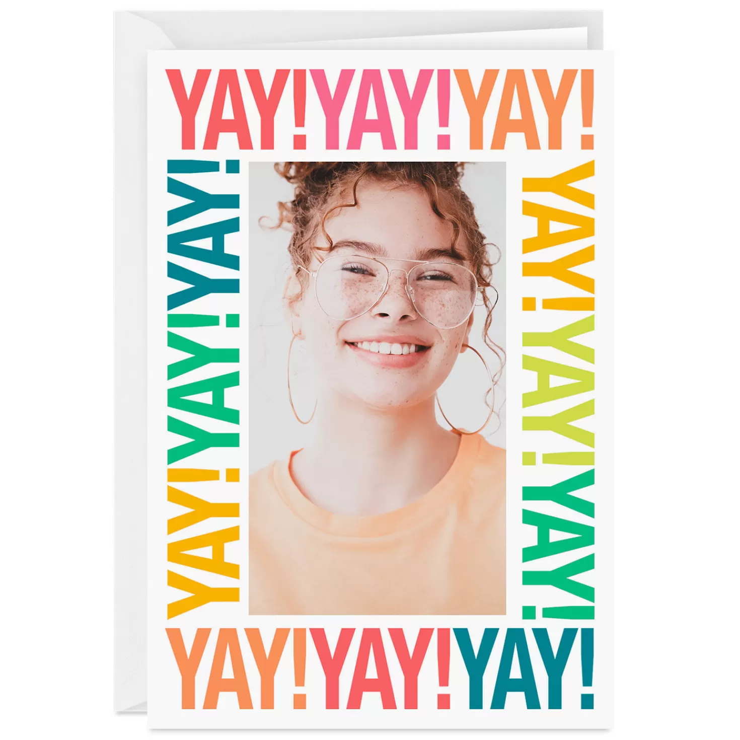 Flash Sale Personalized Yay! Celebration Photo Card Retirement
