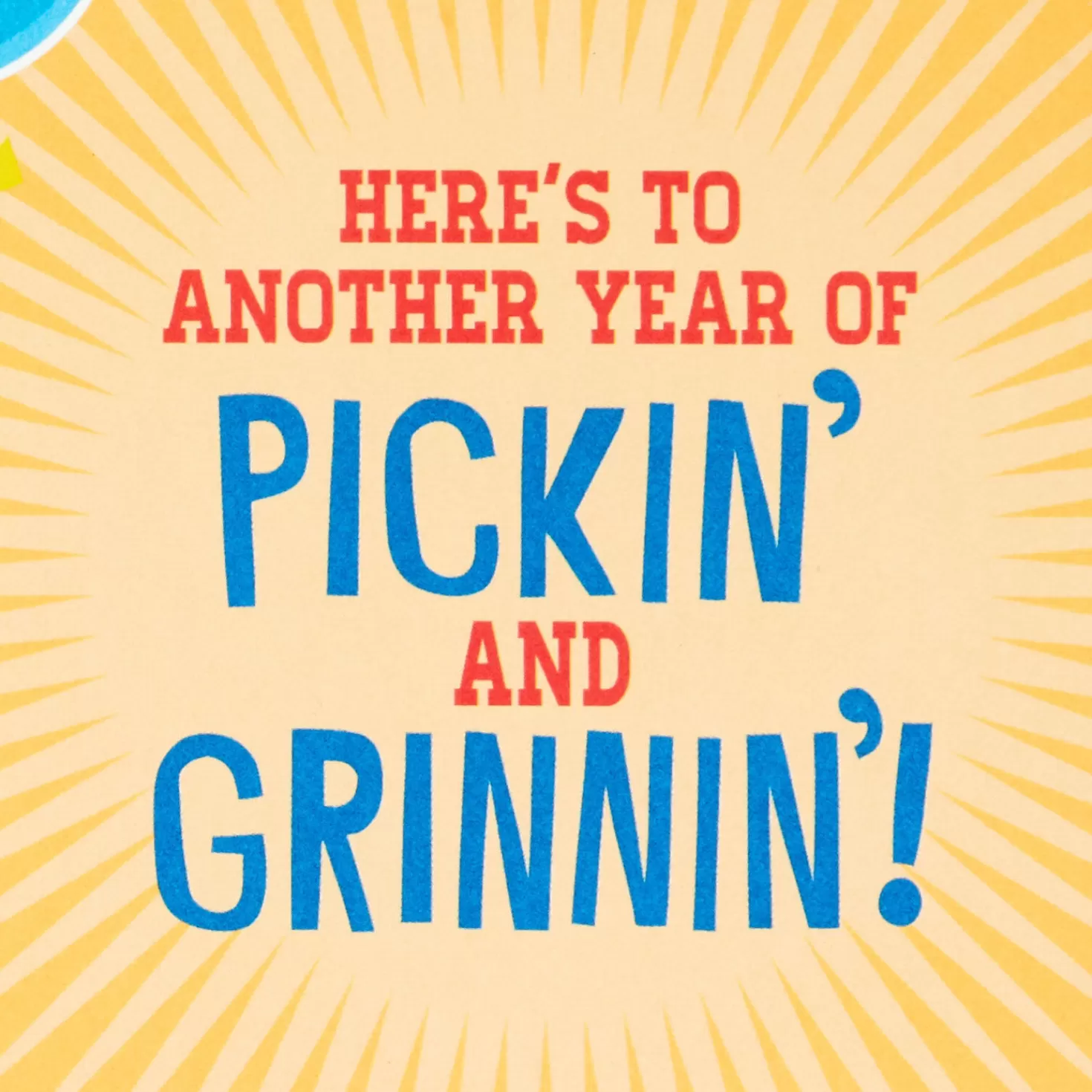 Birthday>Hallmark Pickin' And Grinnin' Funny Musical Birthday Card With Motion