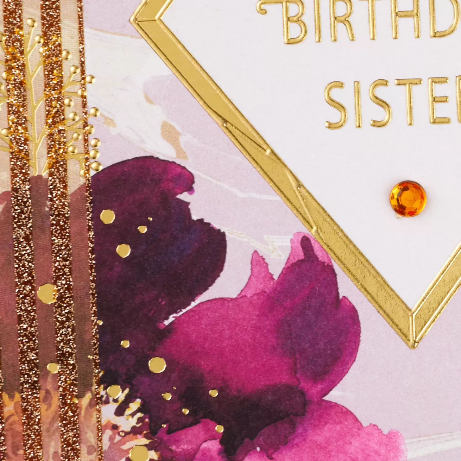 Birthday>Hallmark Pink Flower Wish From The Heart Birthday Card For Sister