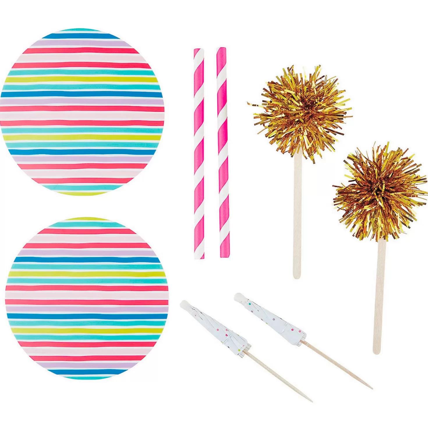 Birthday>Hallmark Pink Party Time Cocktail Shaker And Accessories Set