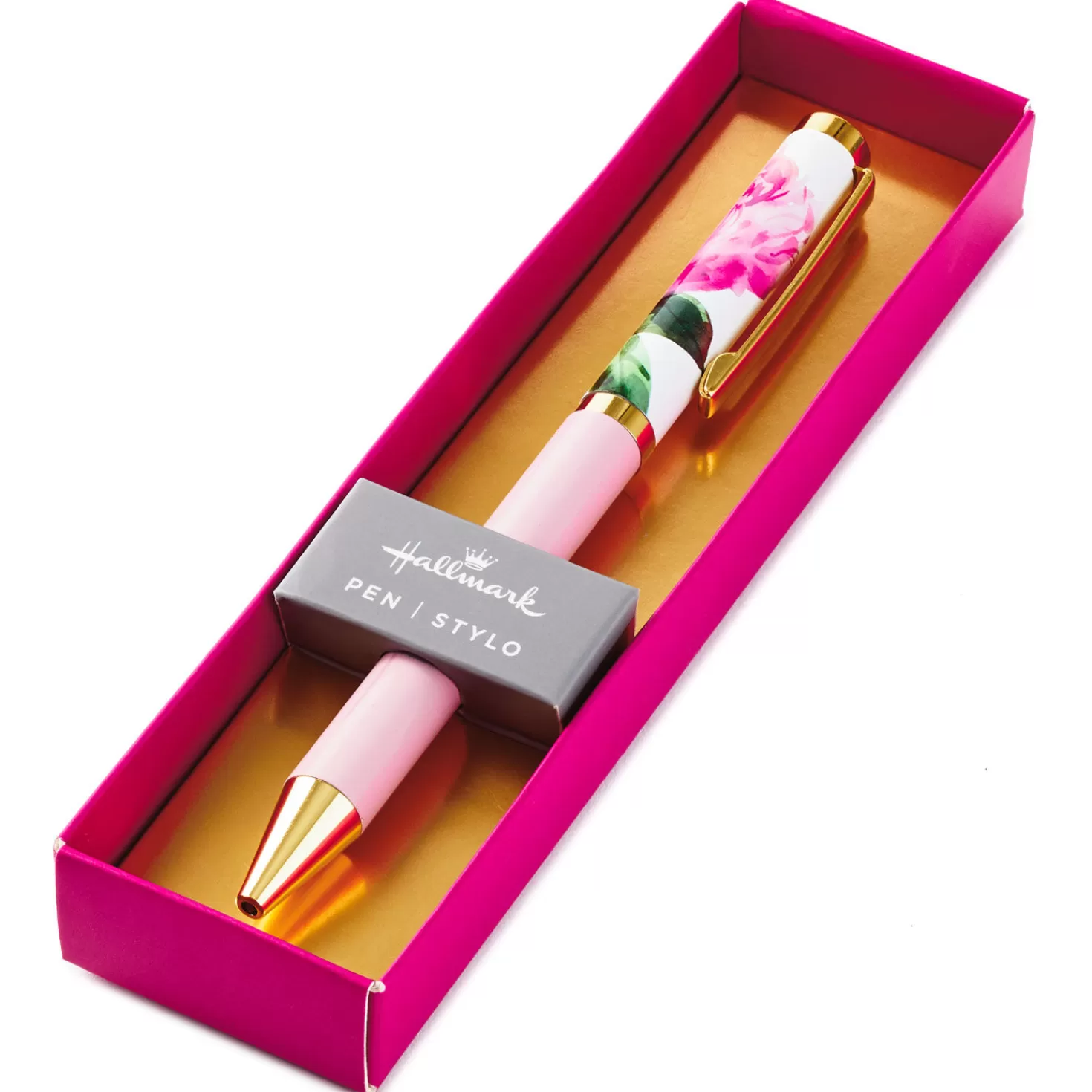 Clearance Pink Peony Pen Back To School