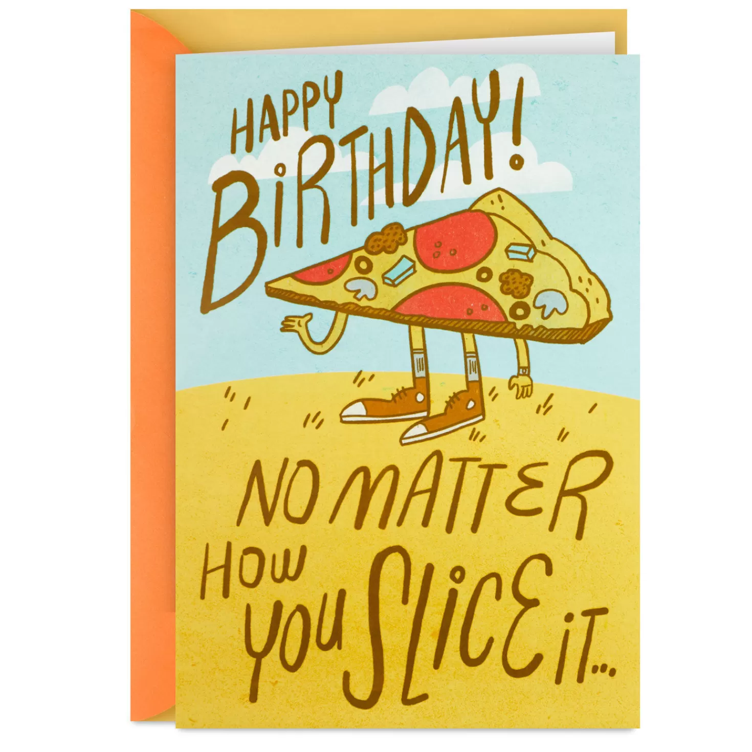 Birthday>Hallmark Pizza Puns Funny Pop-Up Birthday Card For Kids