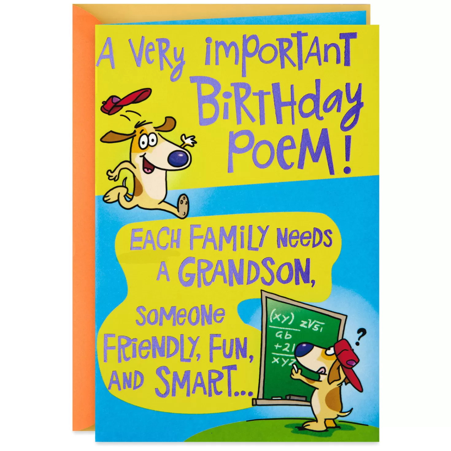 Birthday>Hallmark Poem For A Fun Grandson Birthday Card