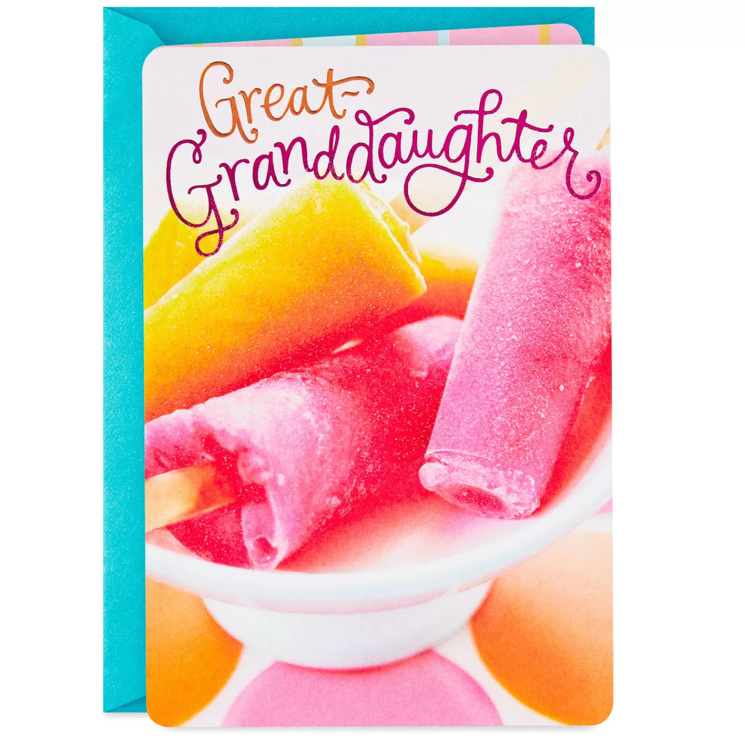 Birthday>Hallmark Popsicles Birthday Card For Great-Granddaughter