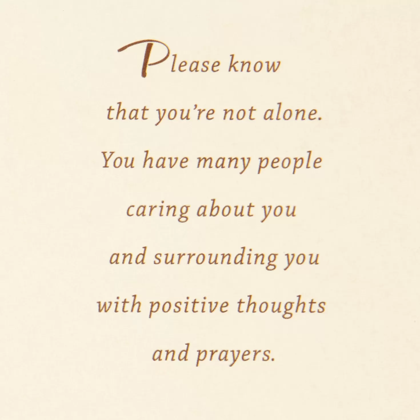 Cheap Positive Thoughts And Prayers Get Well Card Get Well