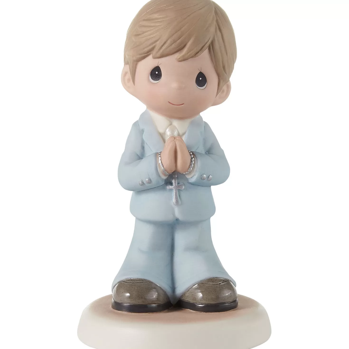Discount Precious Moments Blessings On Your First Communion Brunette Boy Figurine, 5.3" First Communion