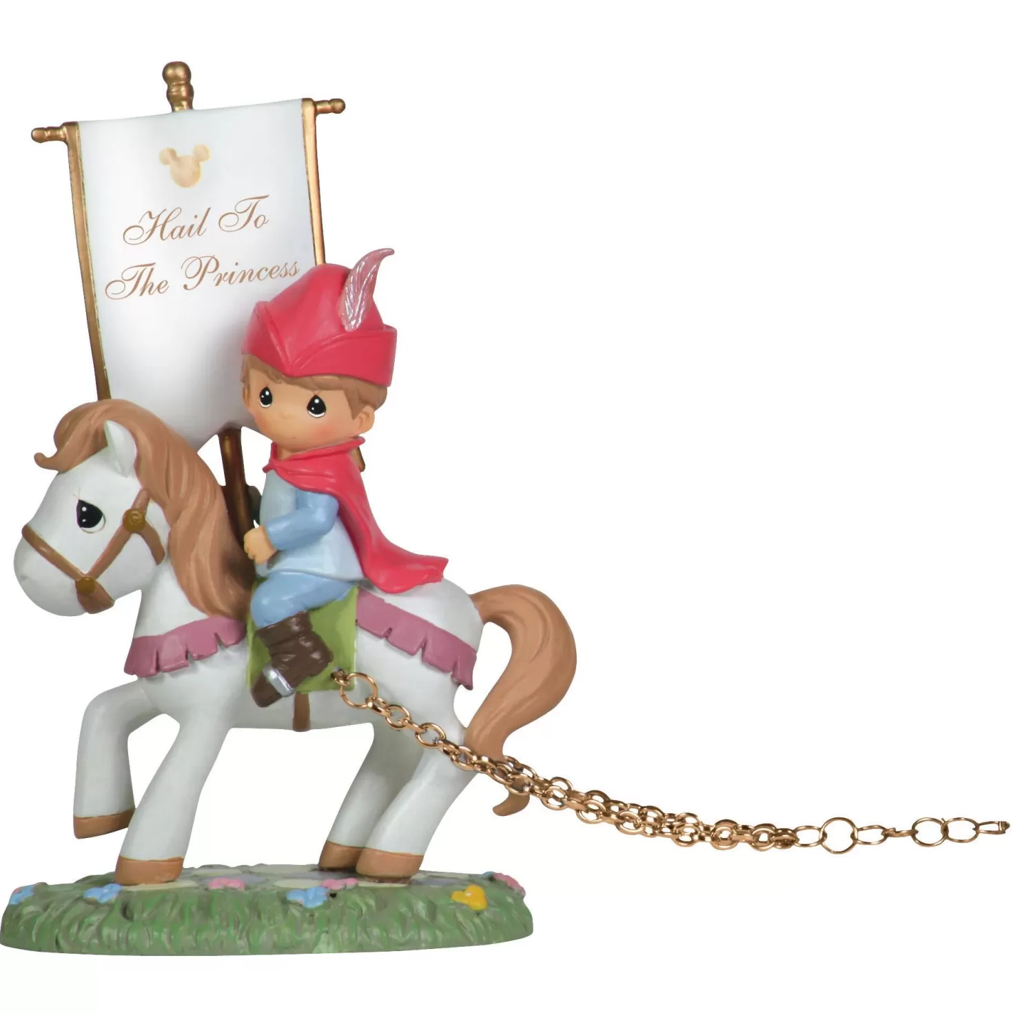Birthday>Hallmark Precious Moments Disney Prince Philip Riding His Horse Figurine
