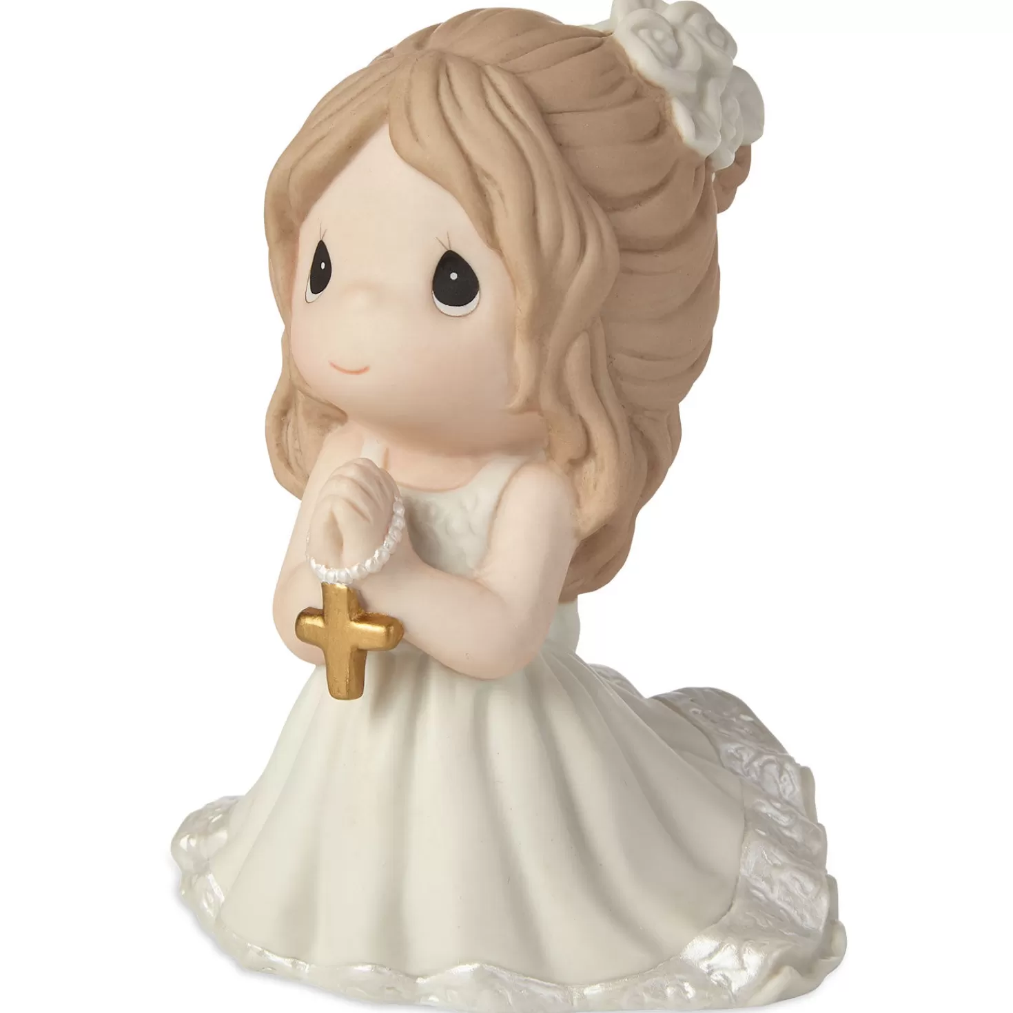 Best Precious Moments First Communion Kneeling Girl Mini Figurine, 4" First Communion