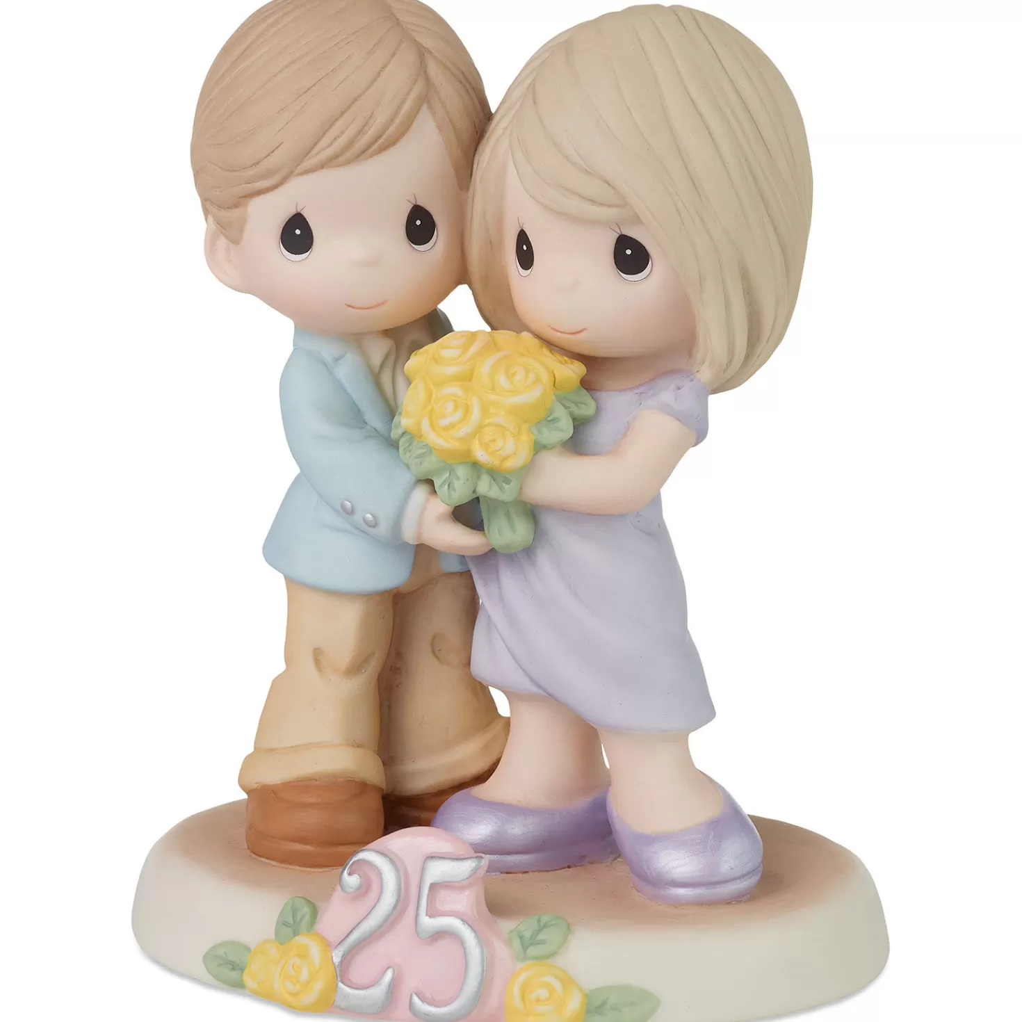 Anniversary>Hallmark Precious Moments Twenty-Five Happy Years Together Figurine, 5.1"