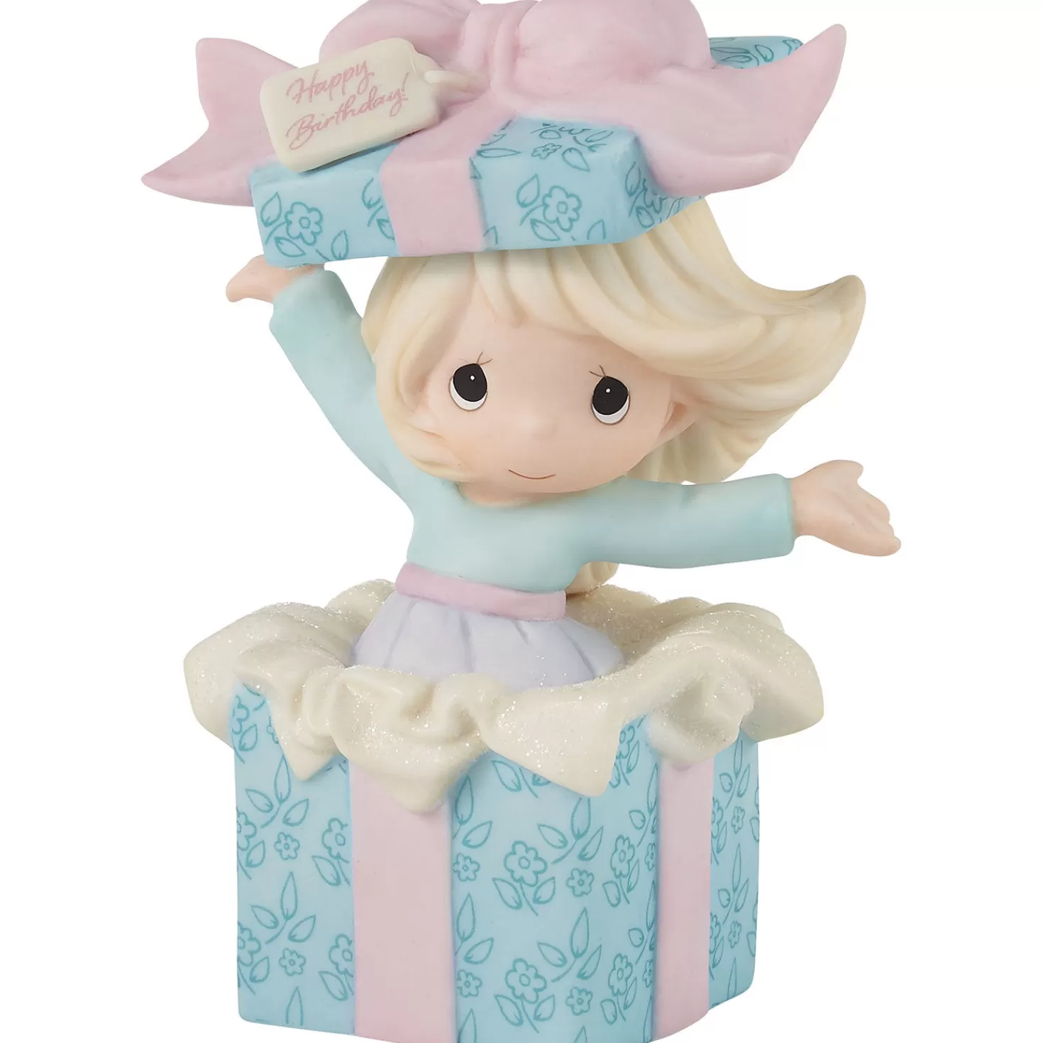 Birthday>Hallmark Precious Moments Wishing You Many Birthday Surprises Figurine, 5.3"