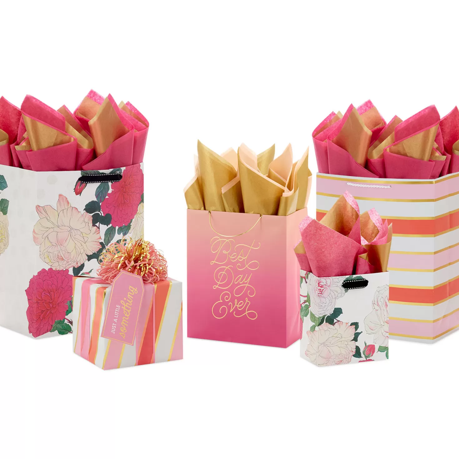 Birthday>Hallmark Pretty In Pink Gift Wrap Collection