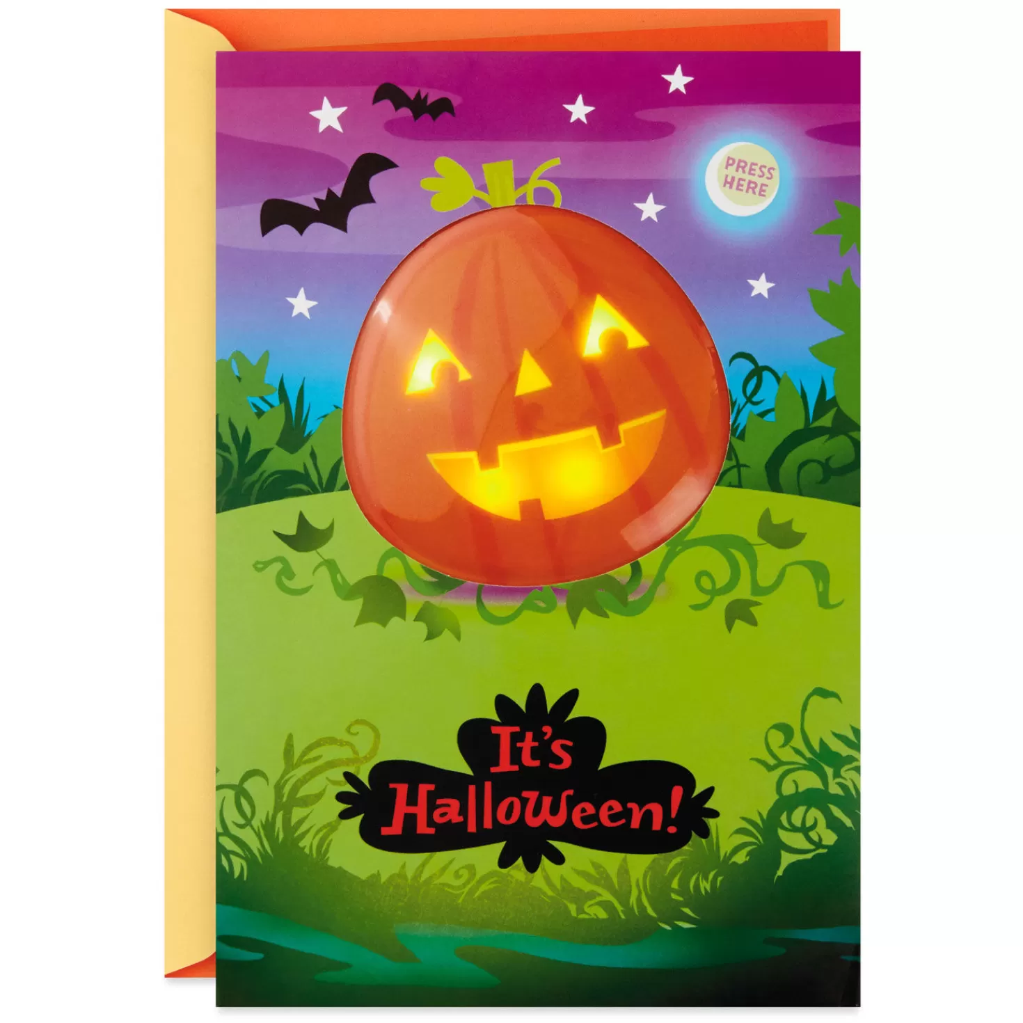 Halloween (10/31)>Hallmark Pumpkin Jokes Funny Halloween Card With Sound And Light