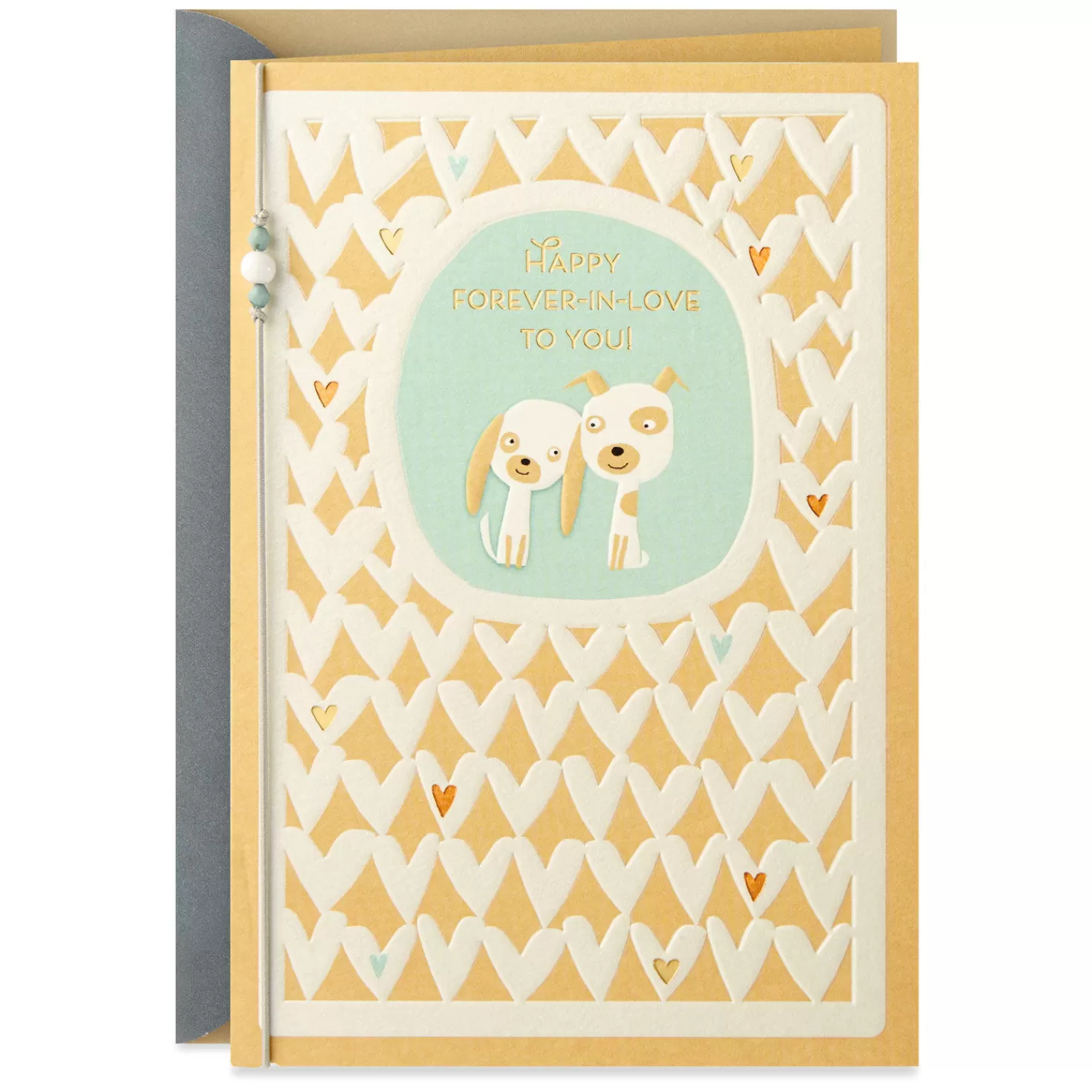 Anniversary>Hallmark Puppies And Hearts Forever In Love Anniversary Card