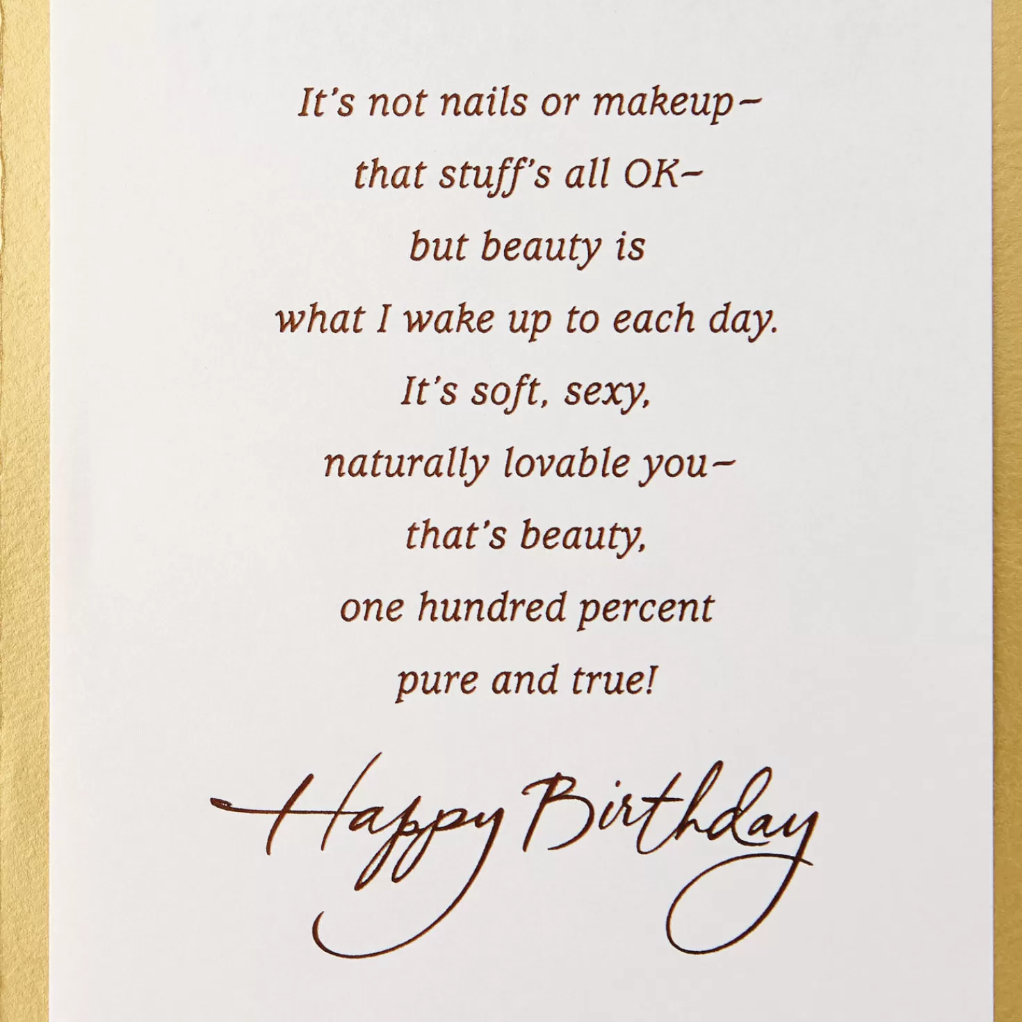 Birthday>Hallmark Pure And True Beauty Birthday Card For Wife